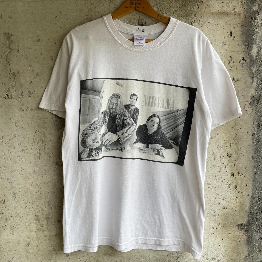 GF248B Tシャツ 90s ビンテージ NIRVANA ニルヴァーナ フォト