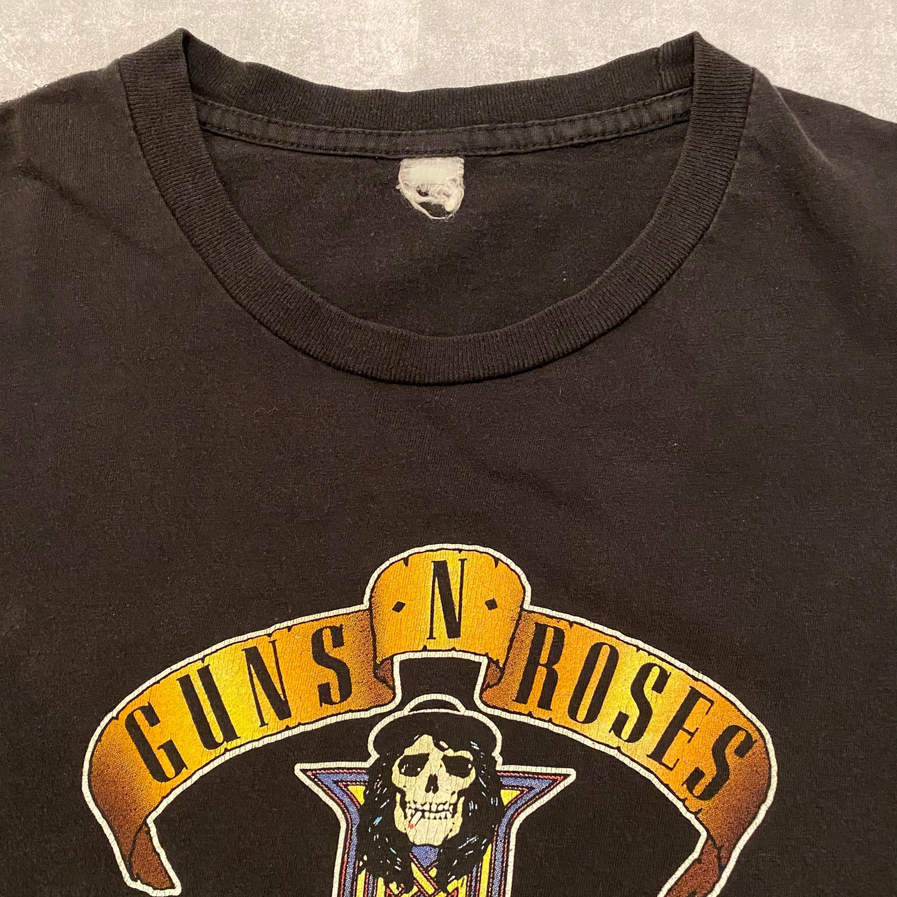 90s GUNS N ROSES cotton T-shirt {90s ガンズ・アンド・ローゼズ