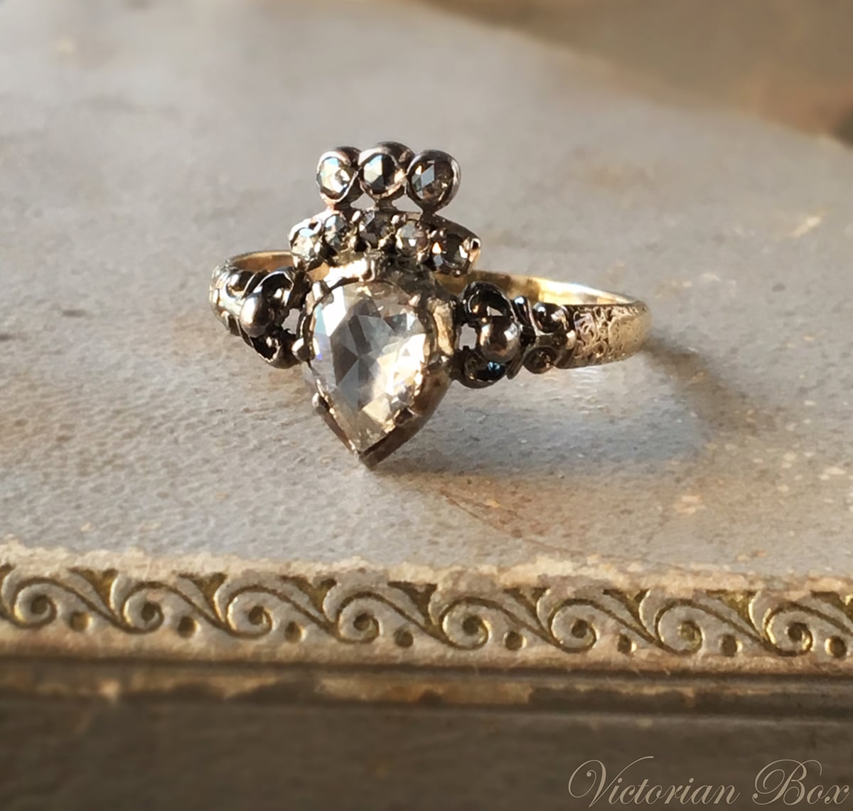 フランスアンティーク 1911年ジュリア・バルテ写真サイン入り豪華額装2