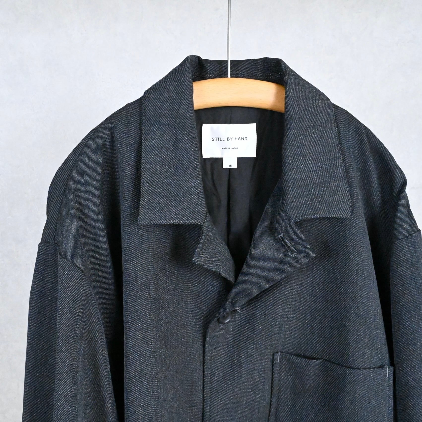 25AW》【STILL BY HAND】WOOL SERGE COVER ALL JACKET スティルバイ