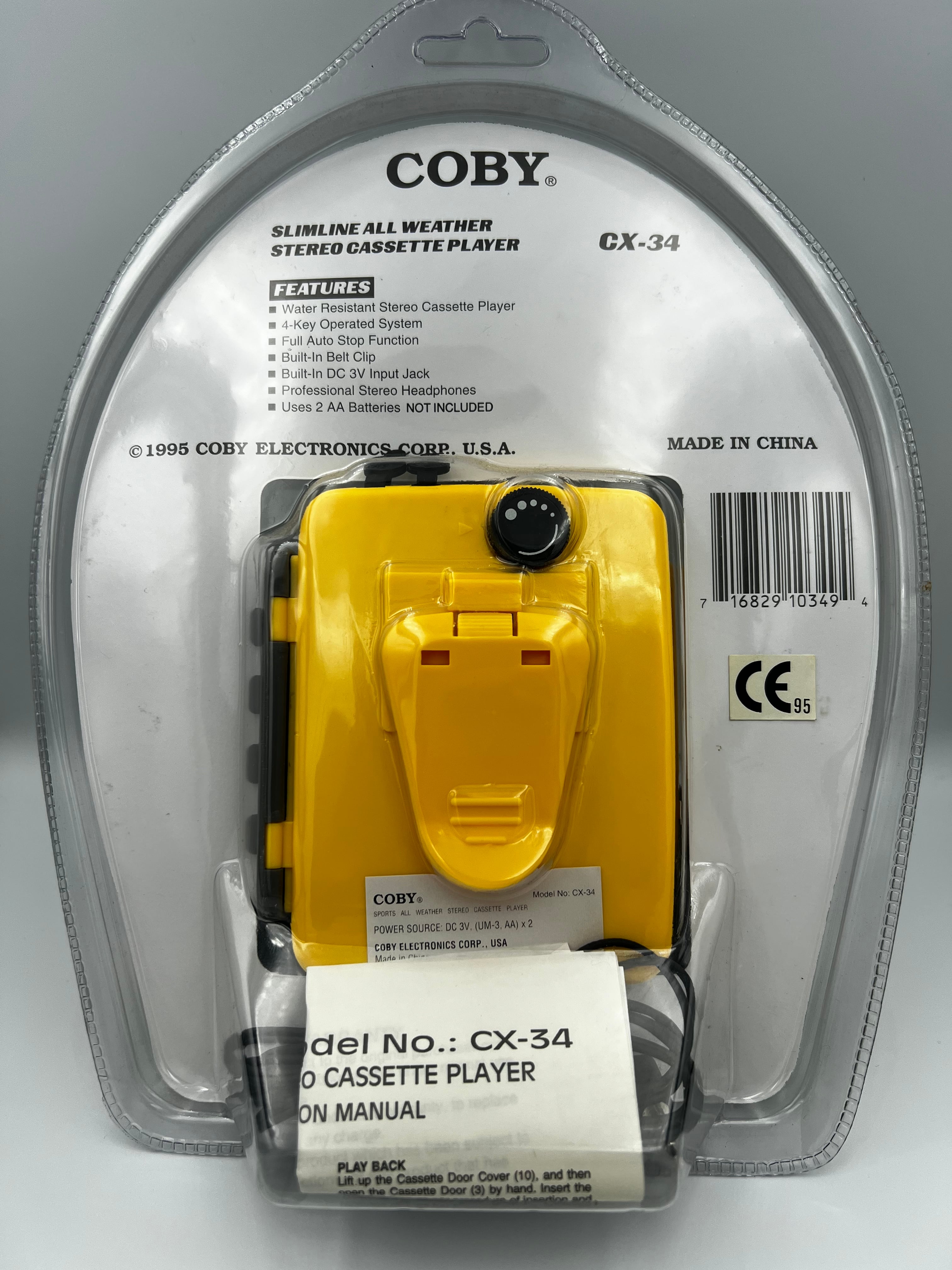 未開封 COBY SPORTS CX-34 カセット ウォークマン ポータブル | TAPE PACKS