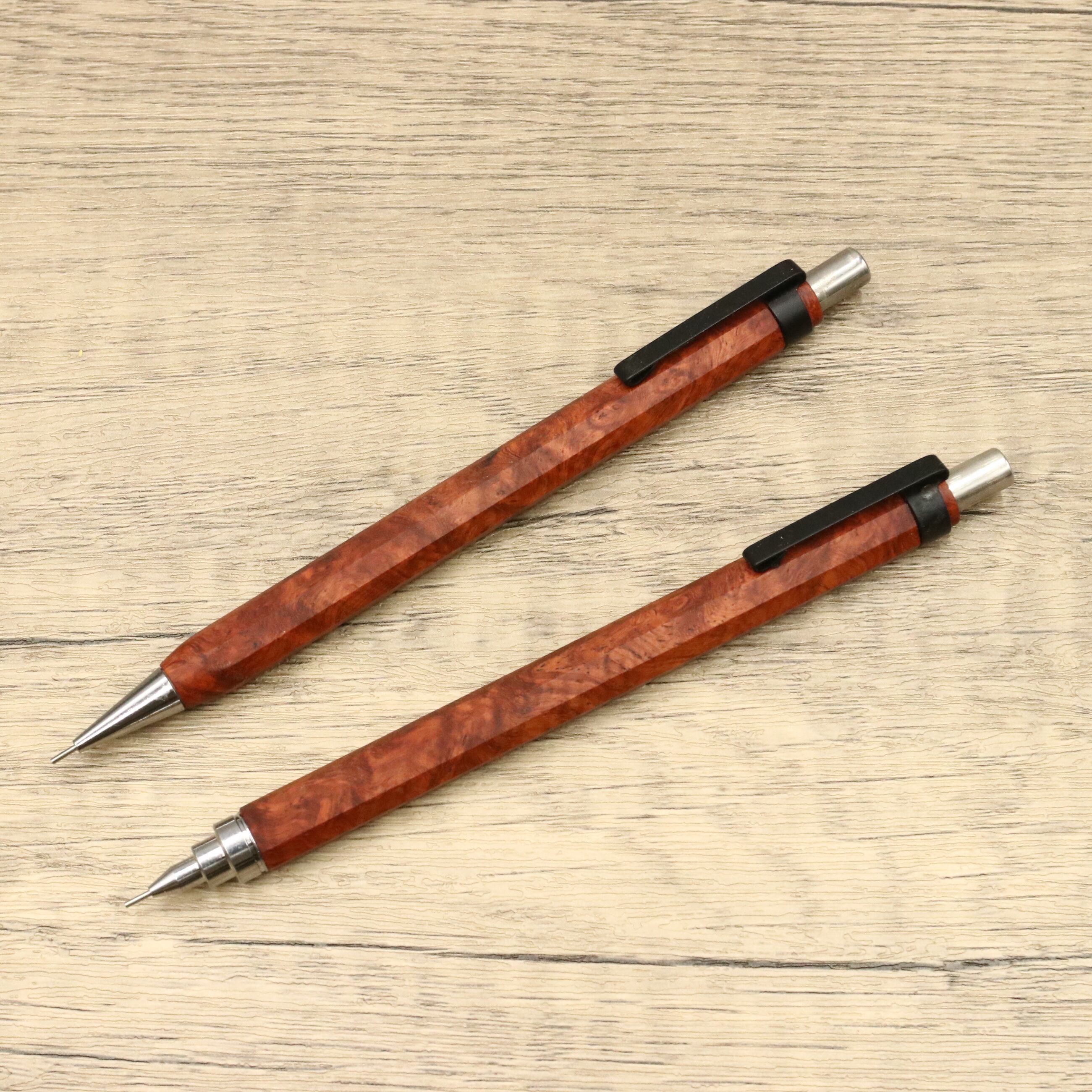 4631 woodturning 花梨瘤 木軸シャーペン 0.5mm