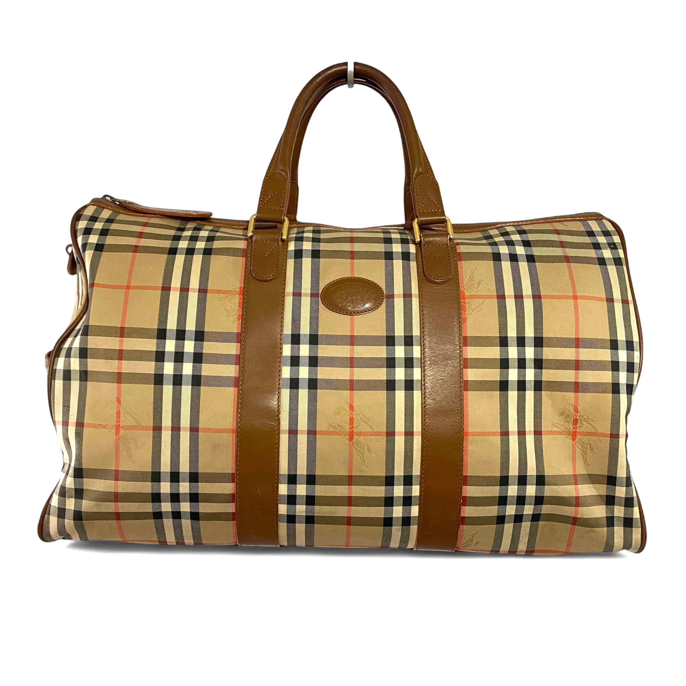 BURBERRY ボストンバッグ ノバチェック シャドーホース ヴィンテージ