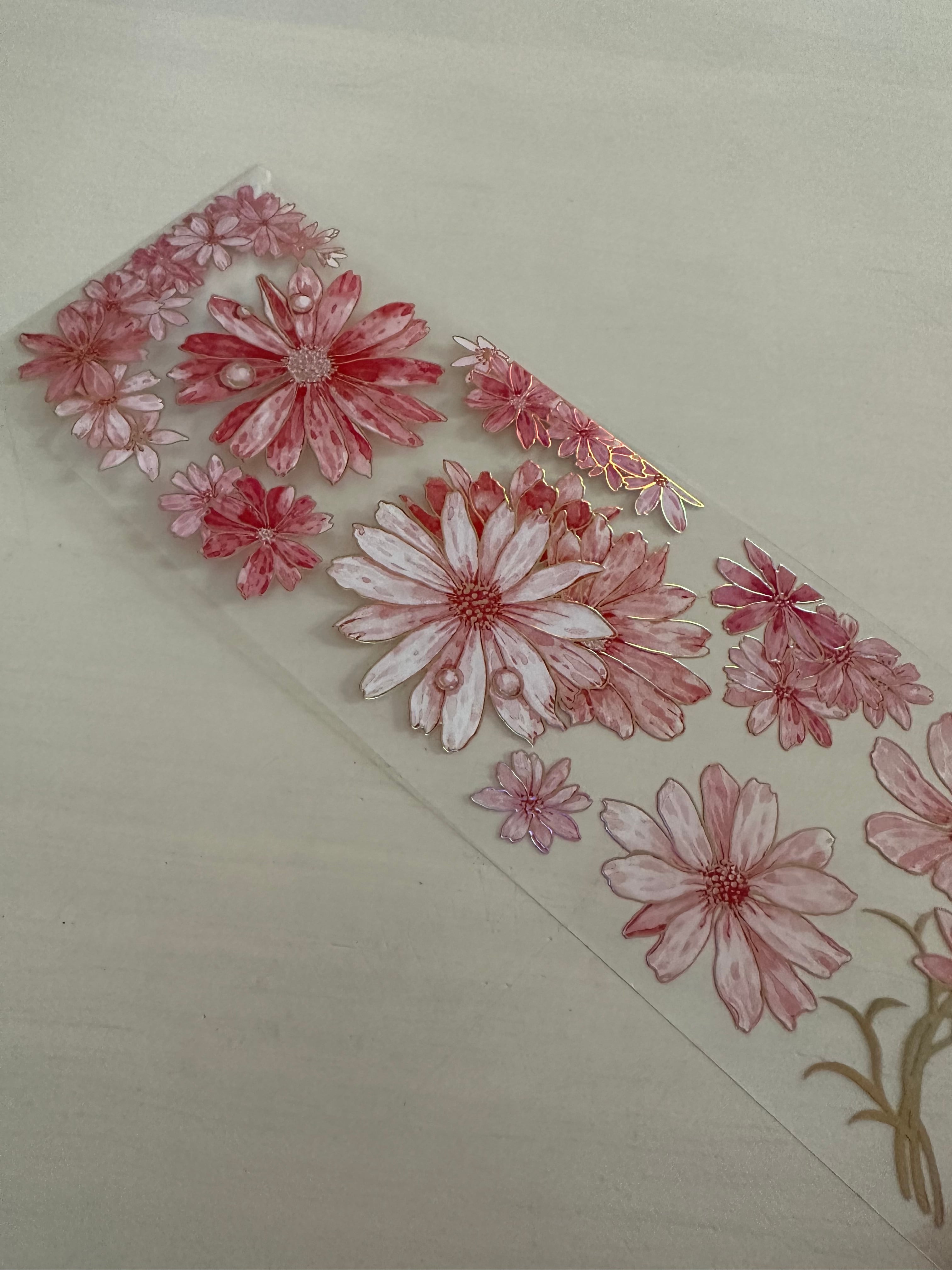 8877海外 マステ 5.2m巻売り 合成紙マスキングテープ ワンチャン動物