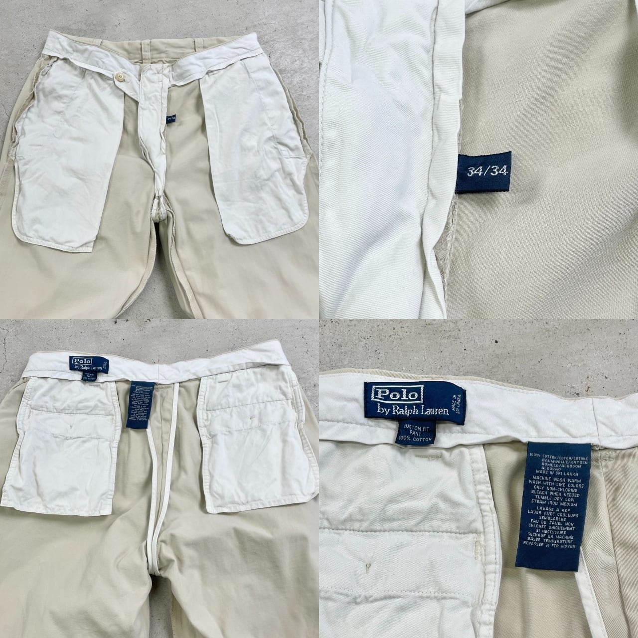 90年代 Polo Ralph Lauren ポロラルフローレン CUSTOM FIT PANT
