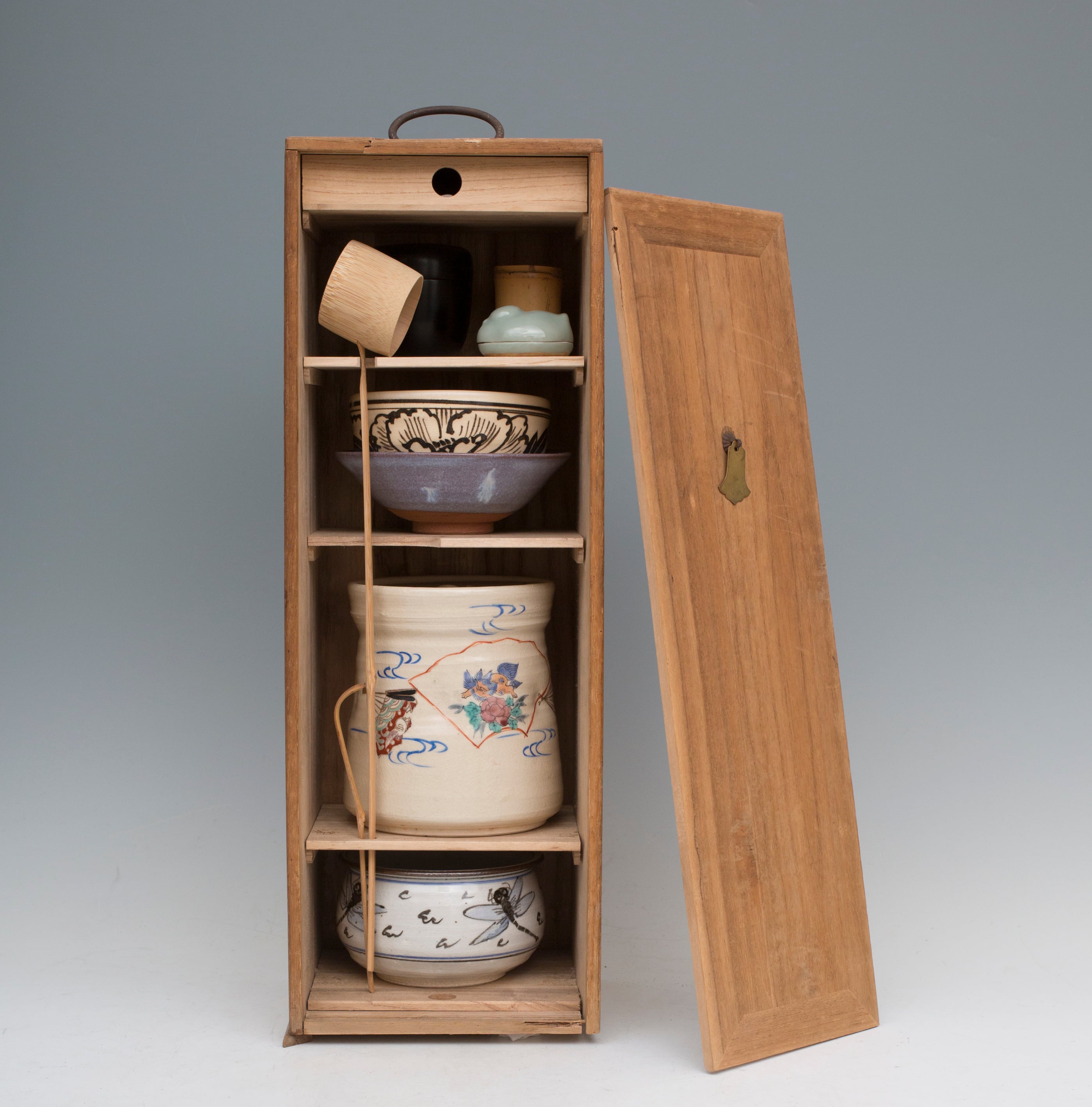 短冊箱 茶道具 揃い お点前セット 抹茶碗 棗 香合 建水 茶杓 水指