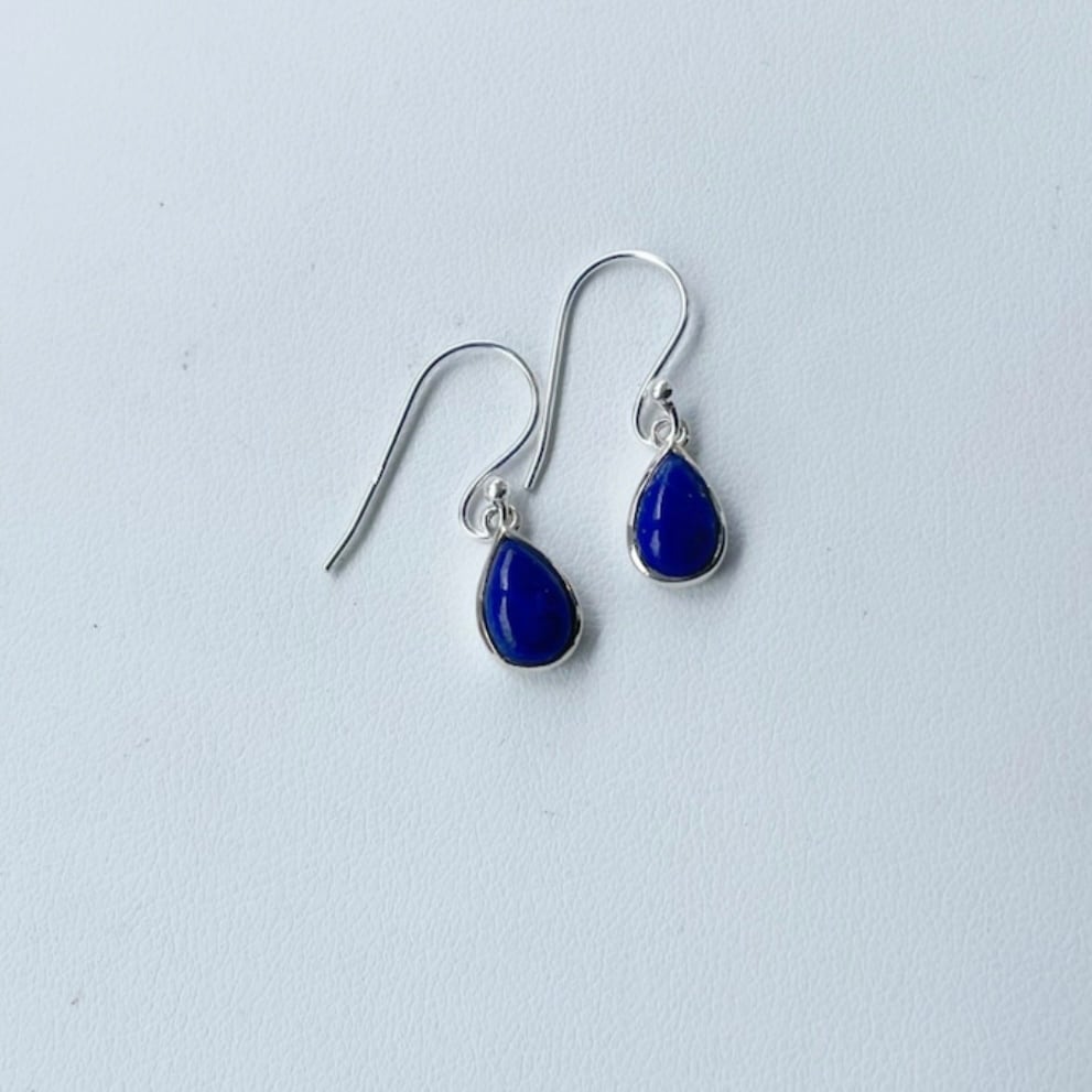 ラピスラズリ ドロップ フックピアス | 【公式通販】鎌倉のシルバー