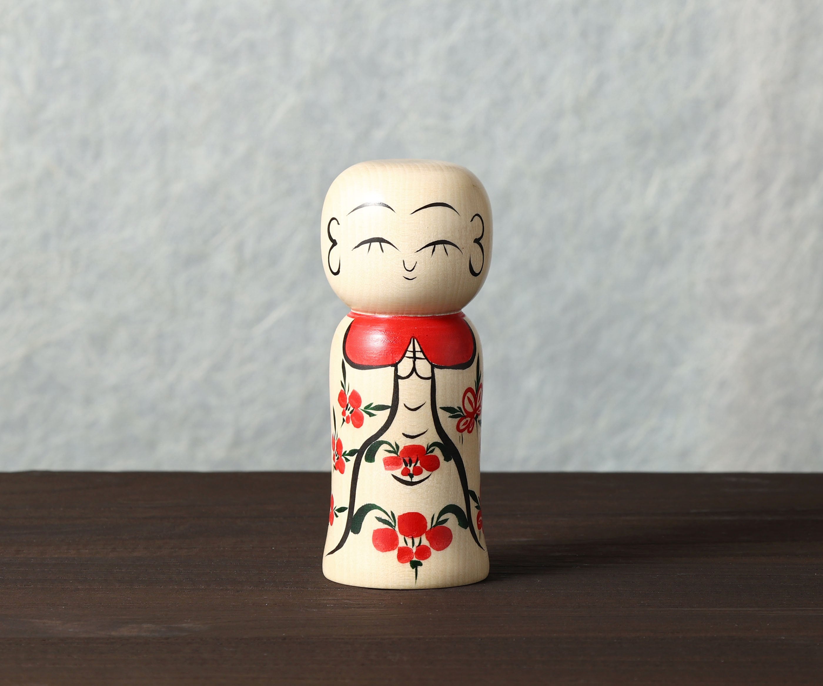 創作こけし 村上けん一作 童女 雪 kokeshi doll 現代こけし 創作こけし