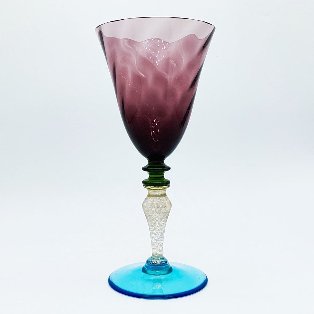 ベネチアングラス装飾グラス スモーキーグレー Nason &Moretti製