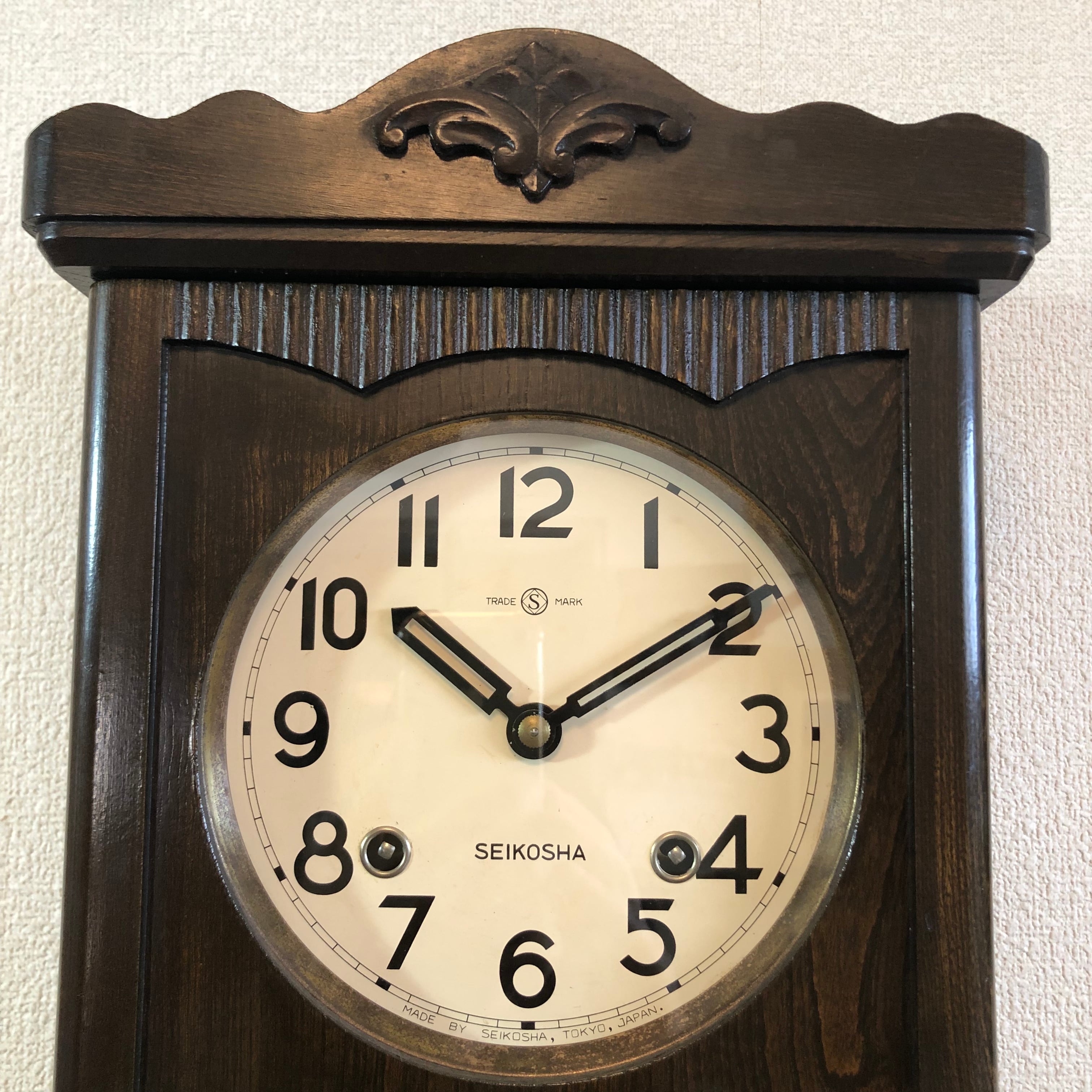 昭和レトロ 精工舎 宮型本打ち掛時計 オーバーホール済 稼働品 | 路地
