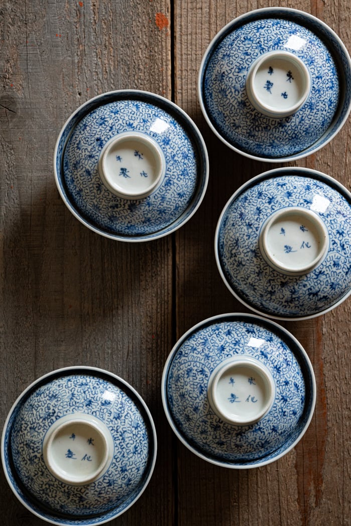 古伊万里 微塵唐草茶碗（5客セット）-148 | 絢美堂