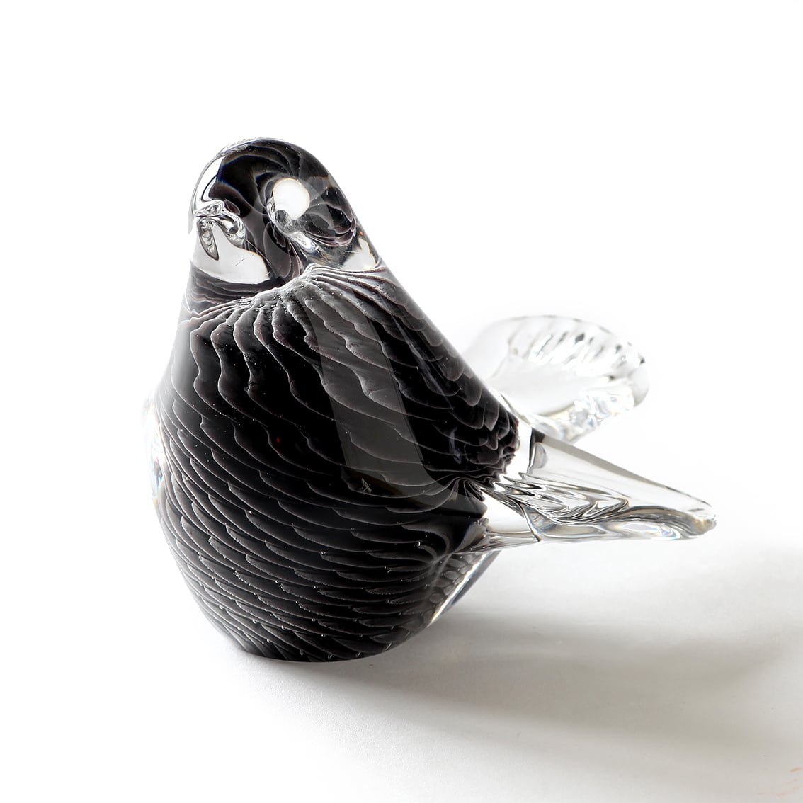 Marcolin Art Crystal マルコリン・アート・クリスタル 煙の羽の小鳥