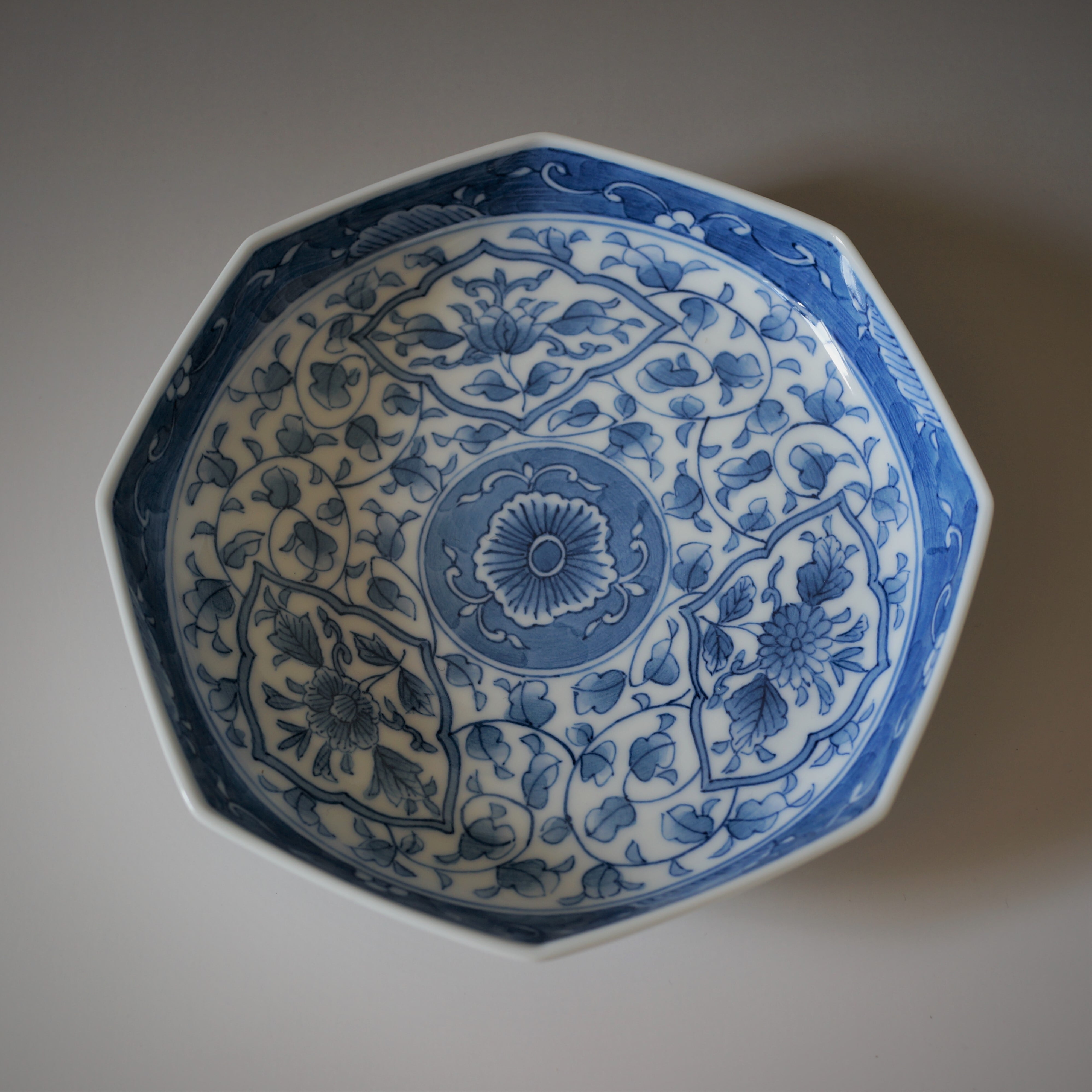 中村ゑ美こ 染付八角御皿 | 高麗庵 清六窯