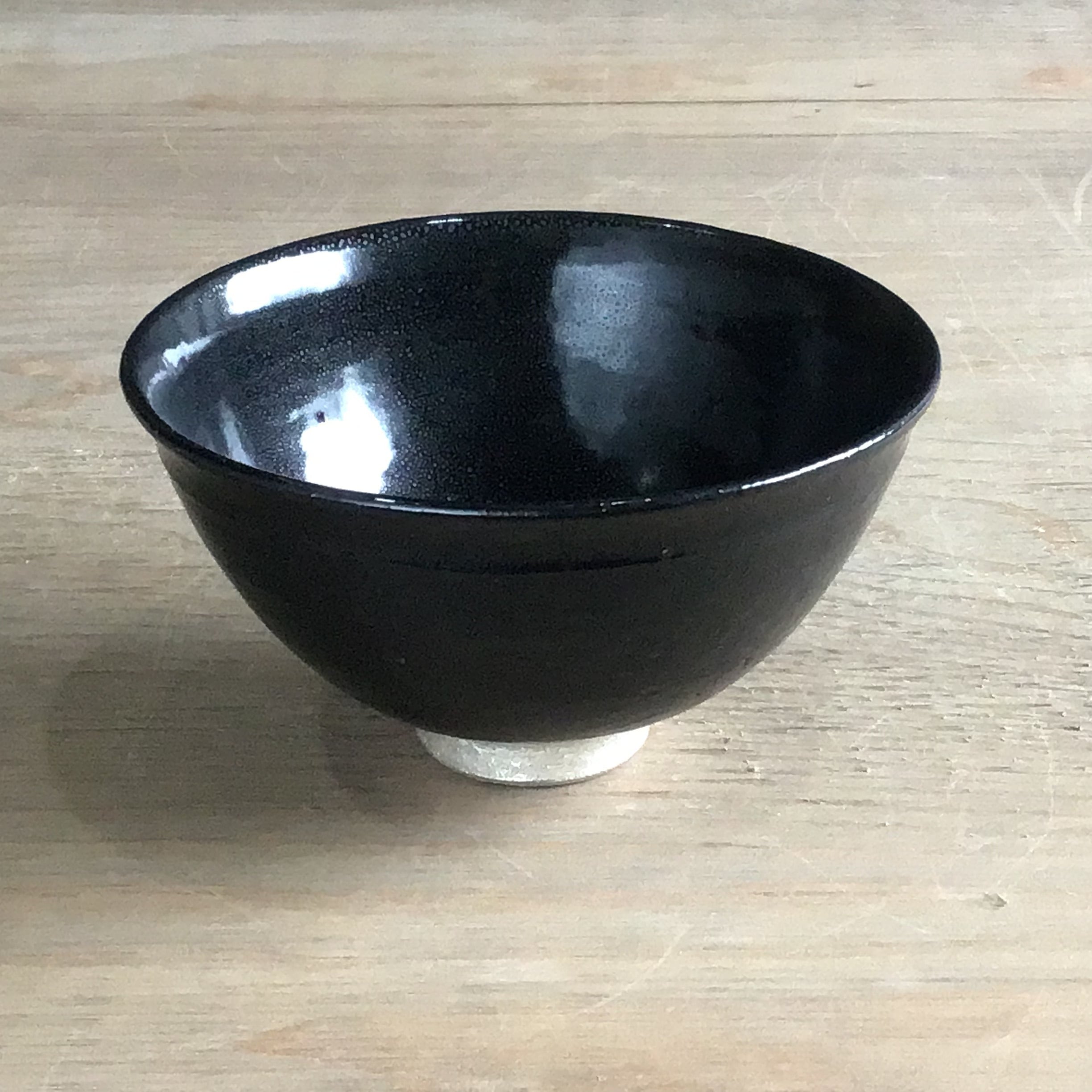 銀彩天目 茶碗 TENMOKU Glaze Tea Bowl with Silver Glaze | 陶芸家