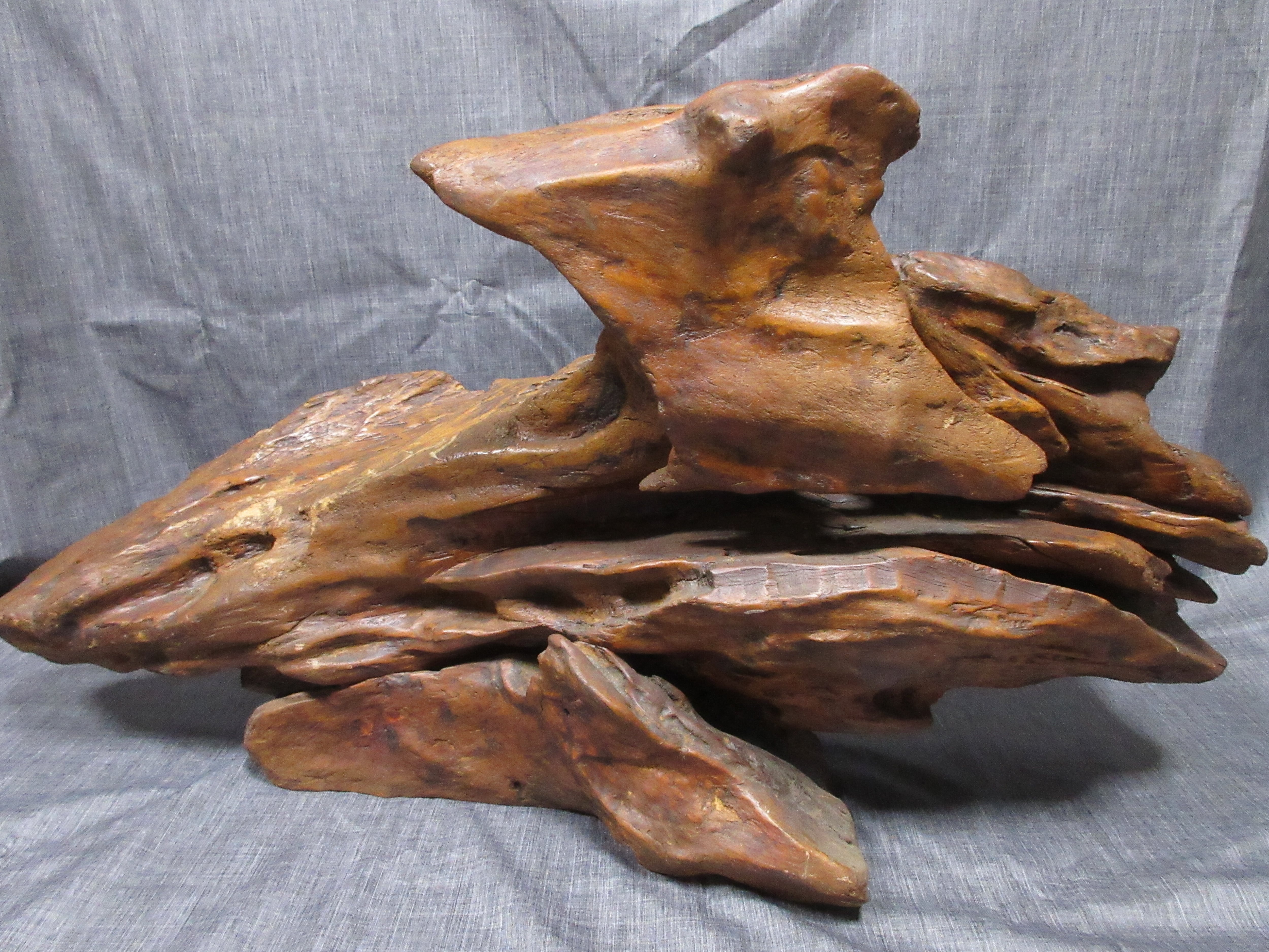 木彫り 彫刻 一刀彫 鯉 コイ カープ 天然木造 レア物 | ギャラリー寿