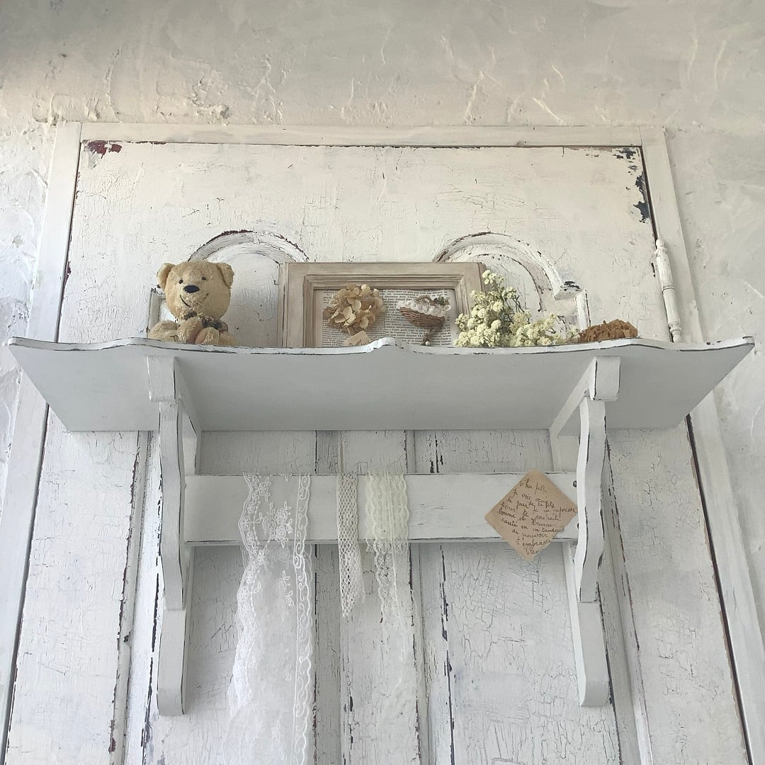 受注制作】フレンチカントリー・シャビーシック・ウォールシェルフ