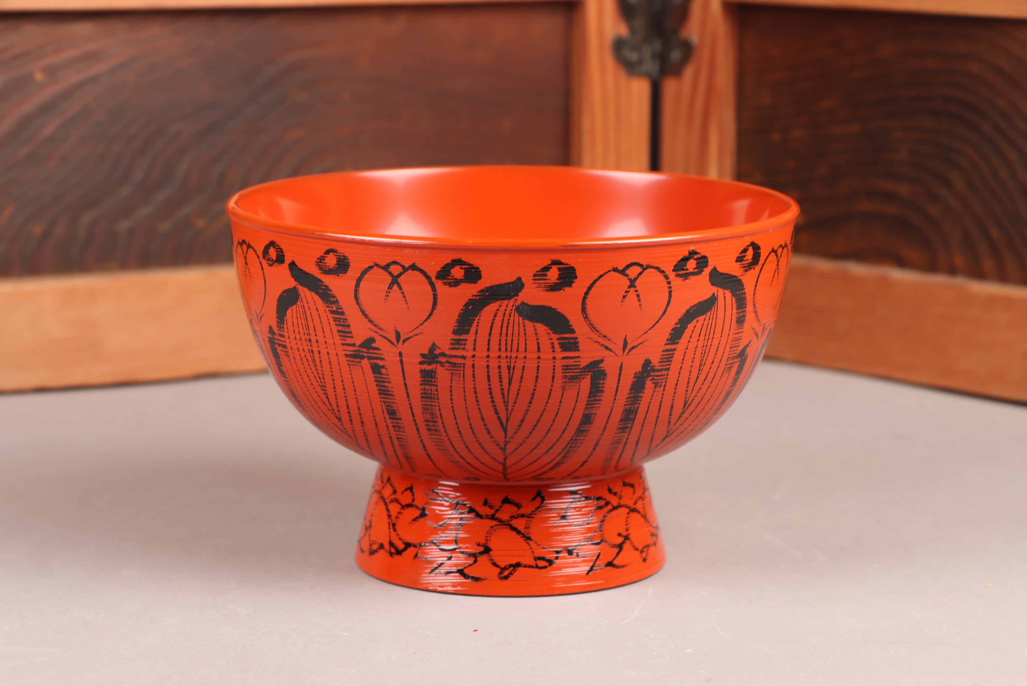 新品 保管品 輪島塗 慶塚漆器工房 定紋蒔絵 免状筥 文庫 共箱 黄色袋