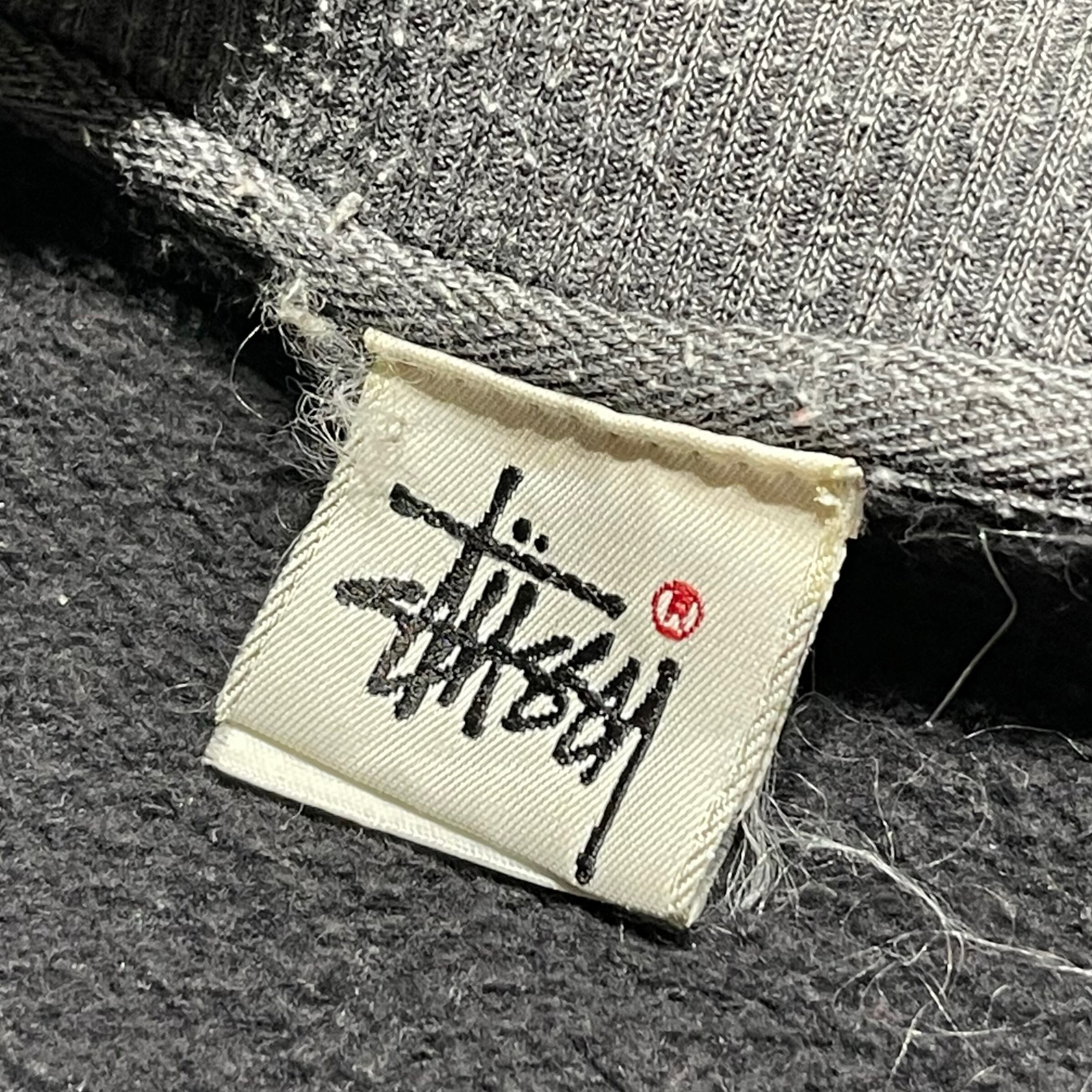 90s STUSSY 白タグ USA製 Tシャツ グレー 霜降り クラウン | CHASE