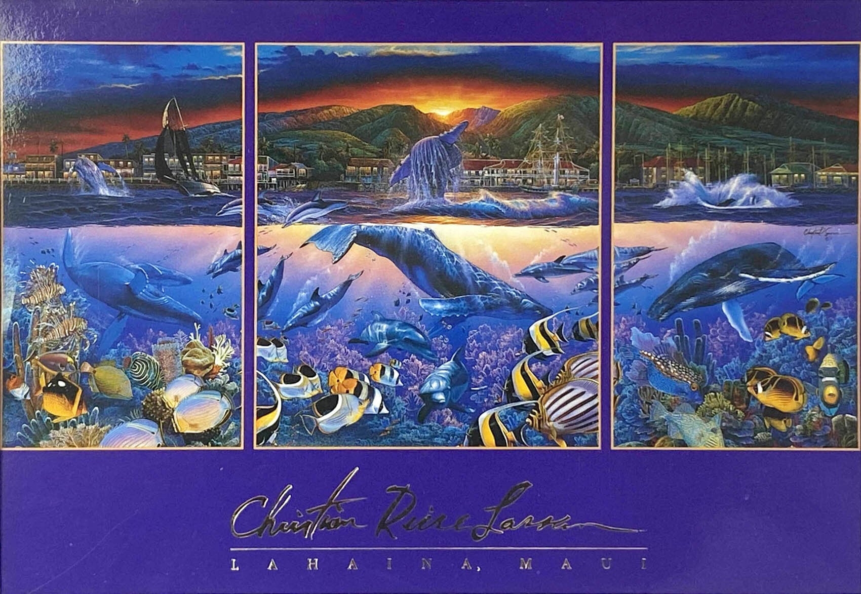 ラッセン ミニアート「ラハイナ ビジョンズ」額縁 2種展開 絵画