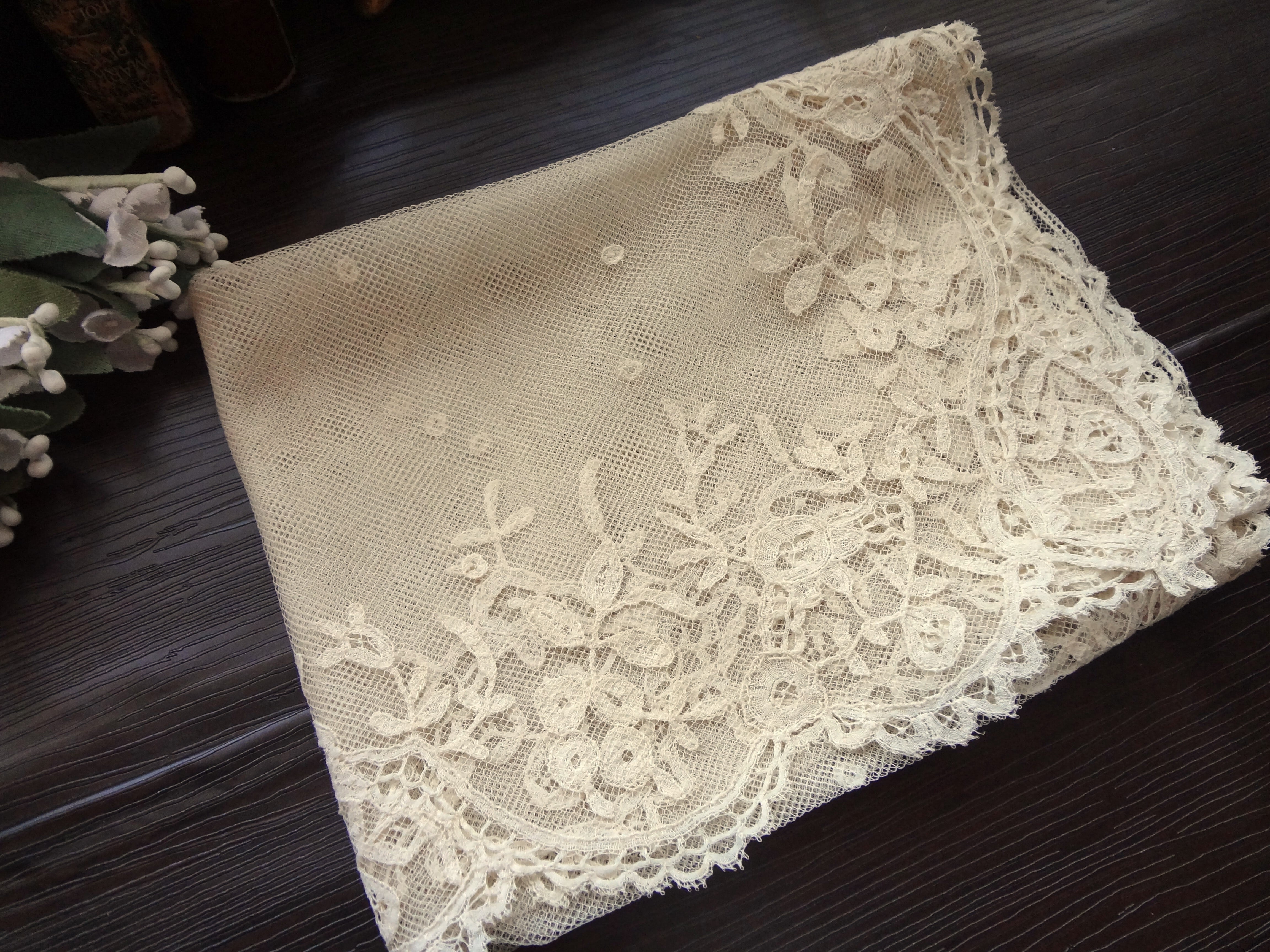 フランス アンティークチュールレース 大判 | grenierplus