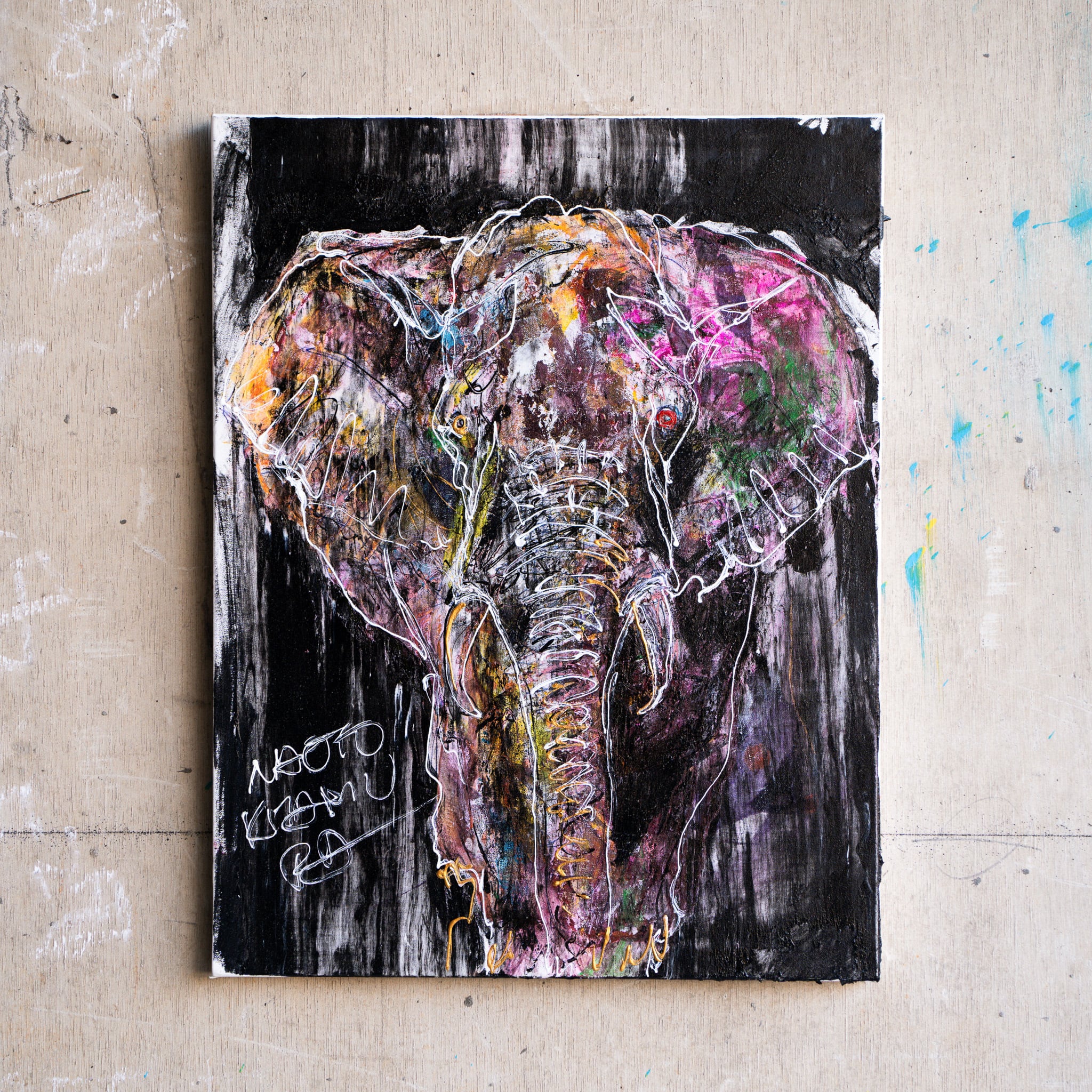 m*o様 「 逆の行動があなたを救う 」｜絵画 原画 抽象画