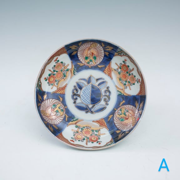 献上手染錦 お鉢 伊万里焼 福右衛門 鉢 茶道具 菓子鉢 鶴 縁起 寿 金