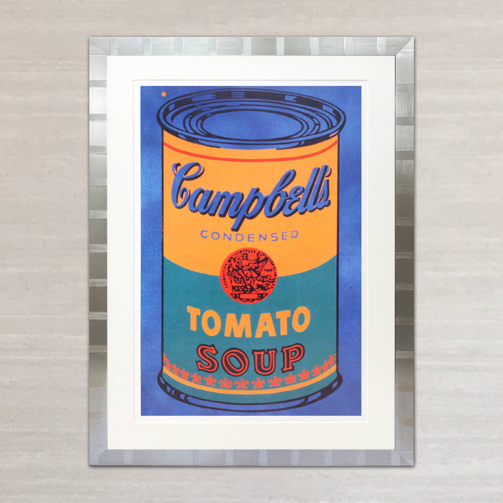 アンディ ウォーホル「キャンベル スープ(トマト/ブルー&オレンジ)1965