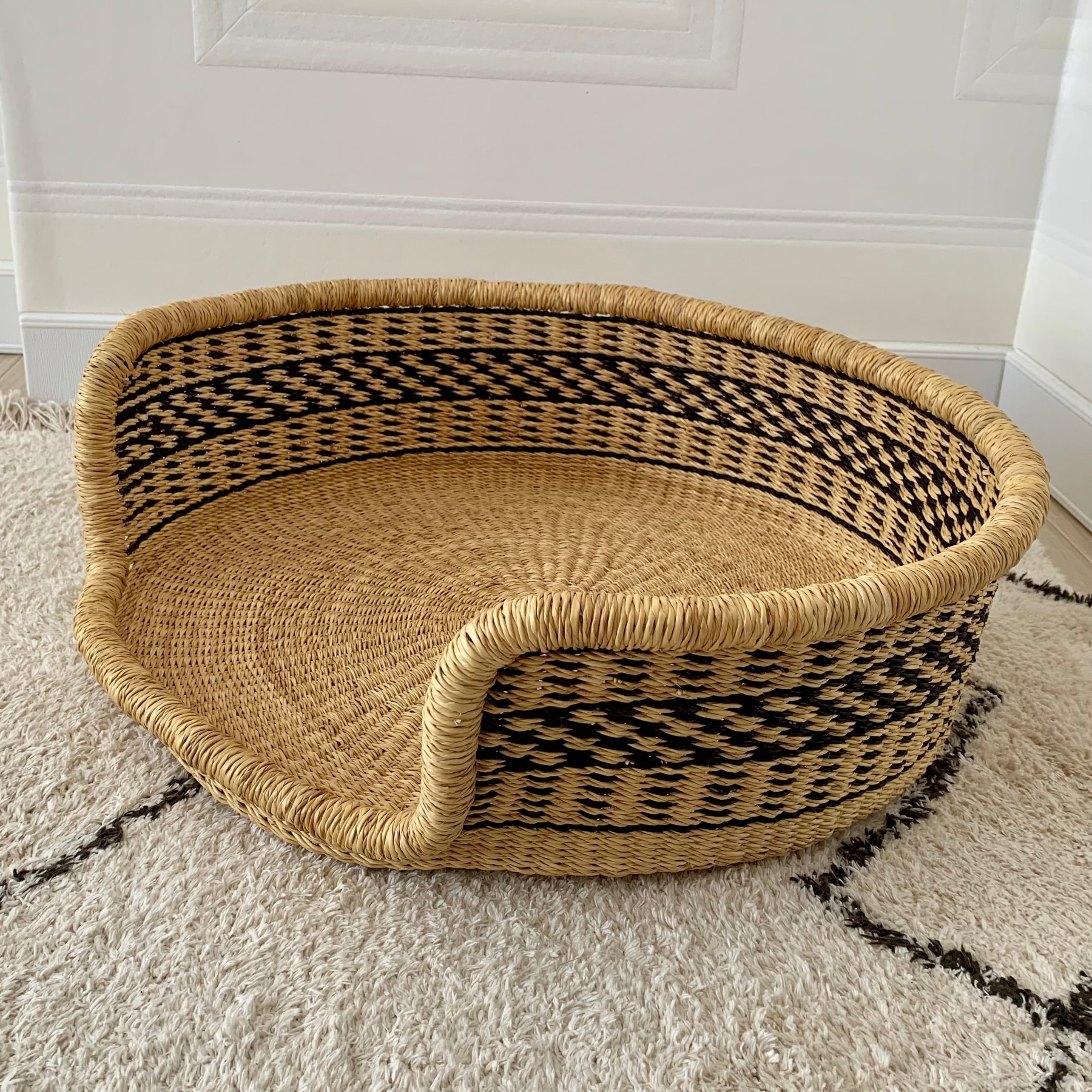 ボルガバスケット ペットベッド ラウンド50 ブラックパターンB