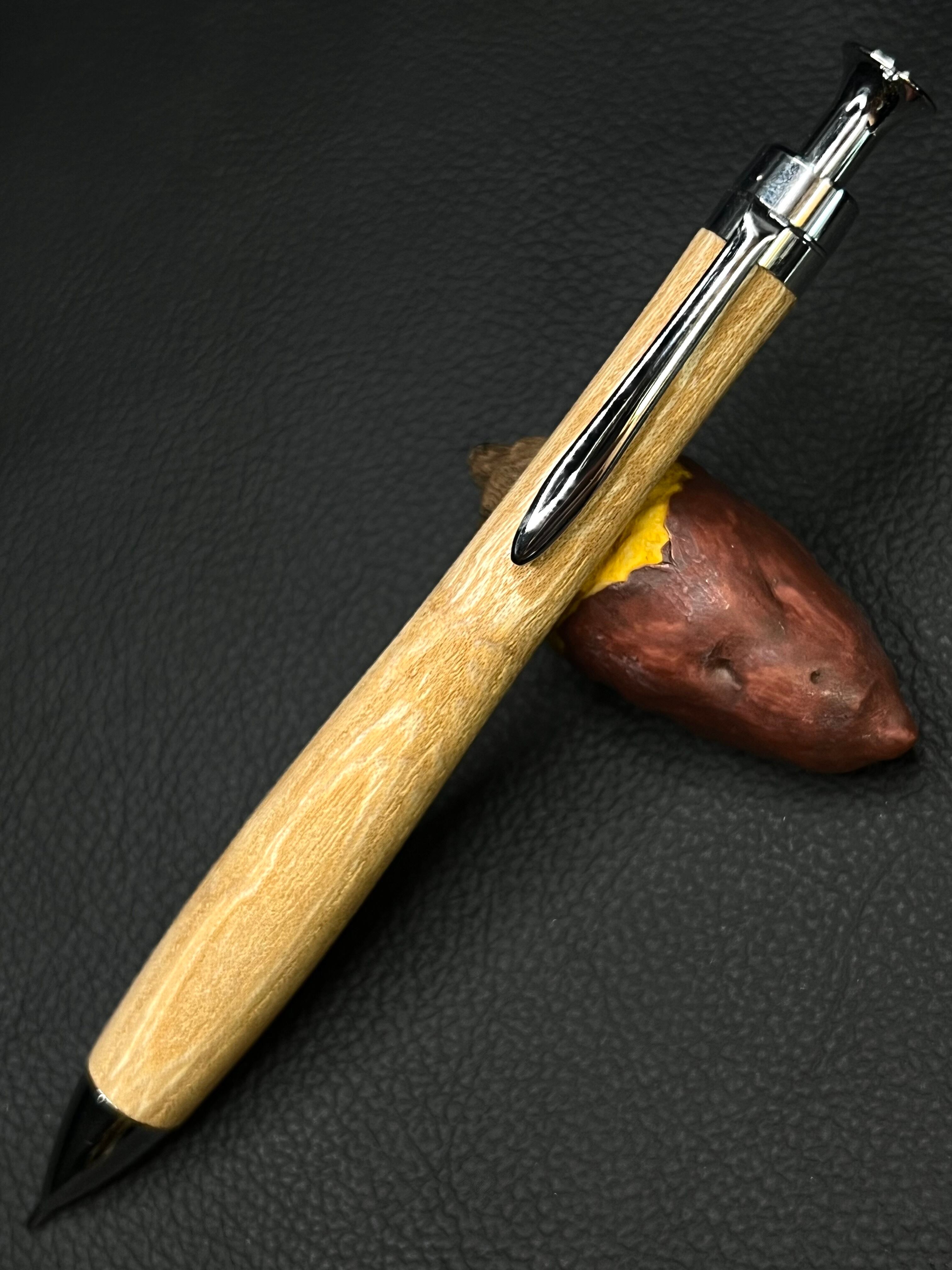 花梨紅白シャーペン0.5 こぶた工房 こぶた工房 極上花梨瘤紅白