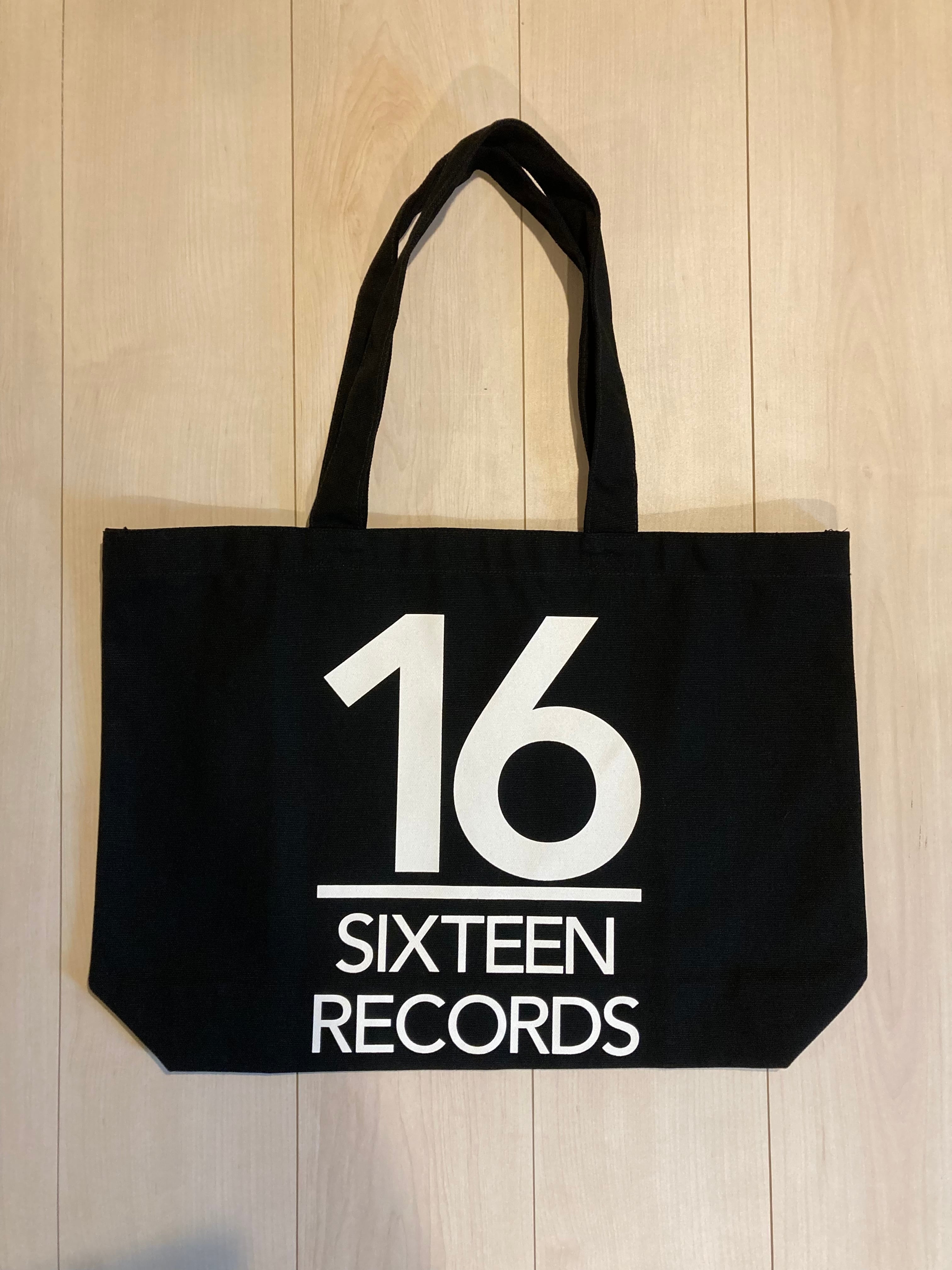 16-レコードバッグ(ブラック) | sixteen records (シックスティーン