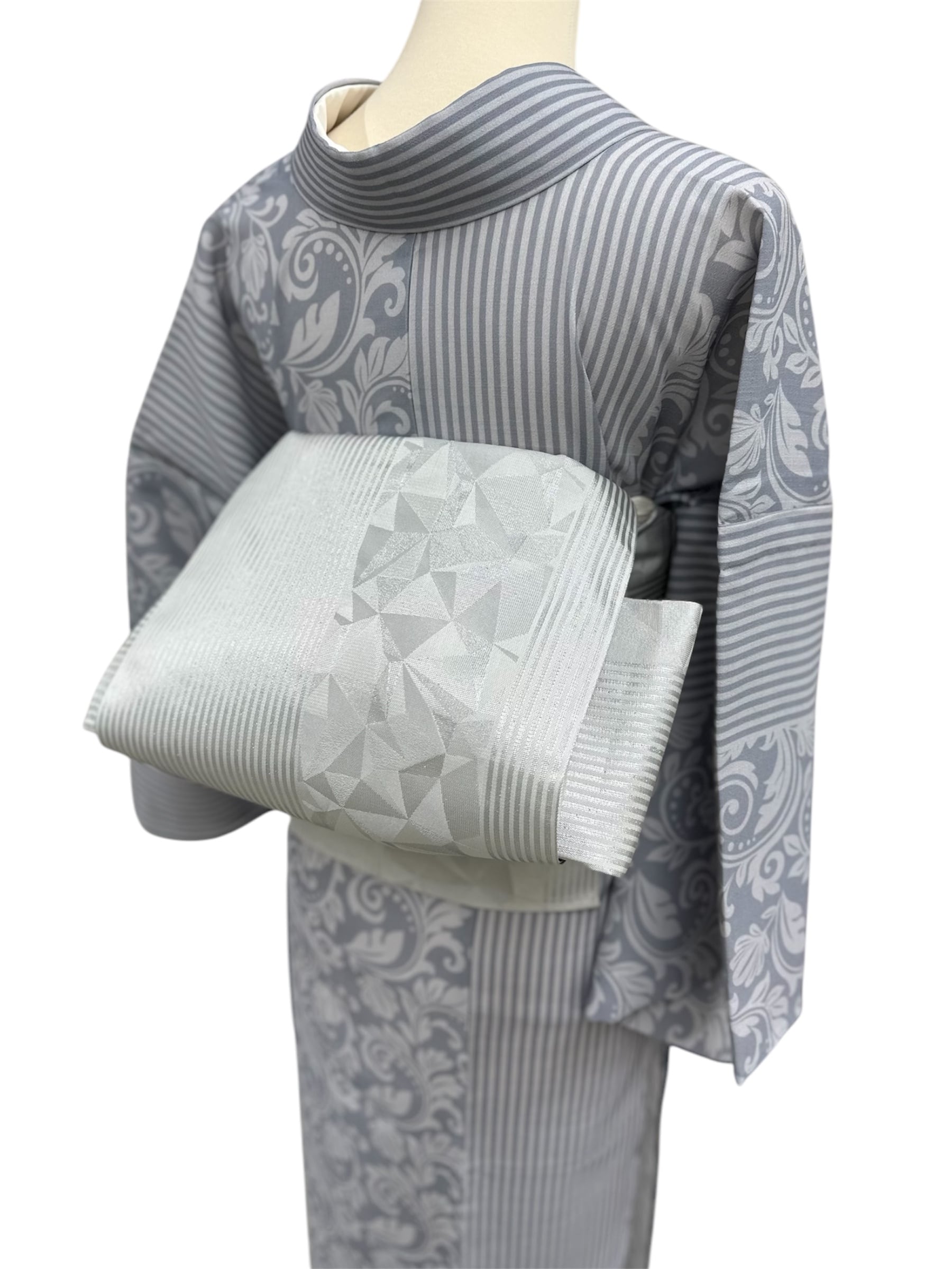 西陣織 ひとえ八寸帯 Quartal 蔦屋久兵衛 兵児帯 - Maison Mamesaku