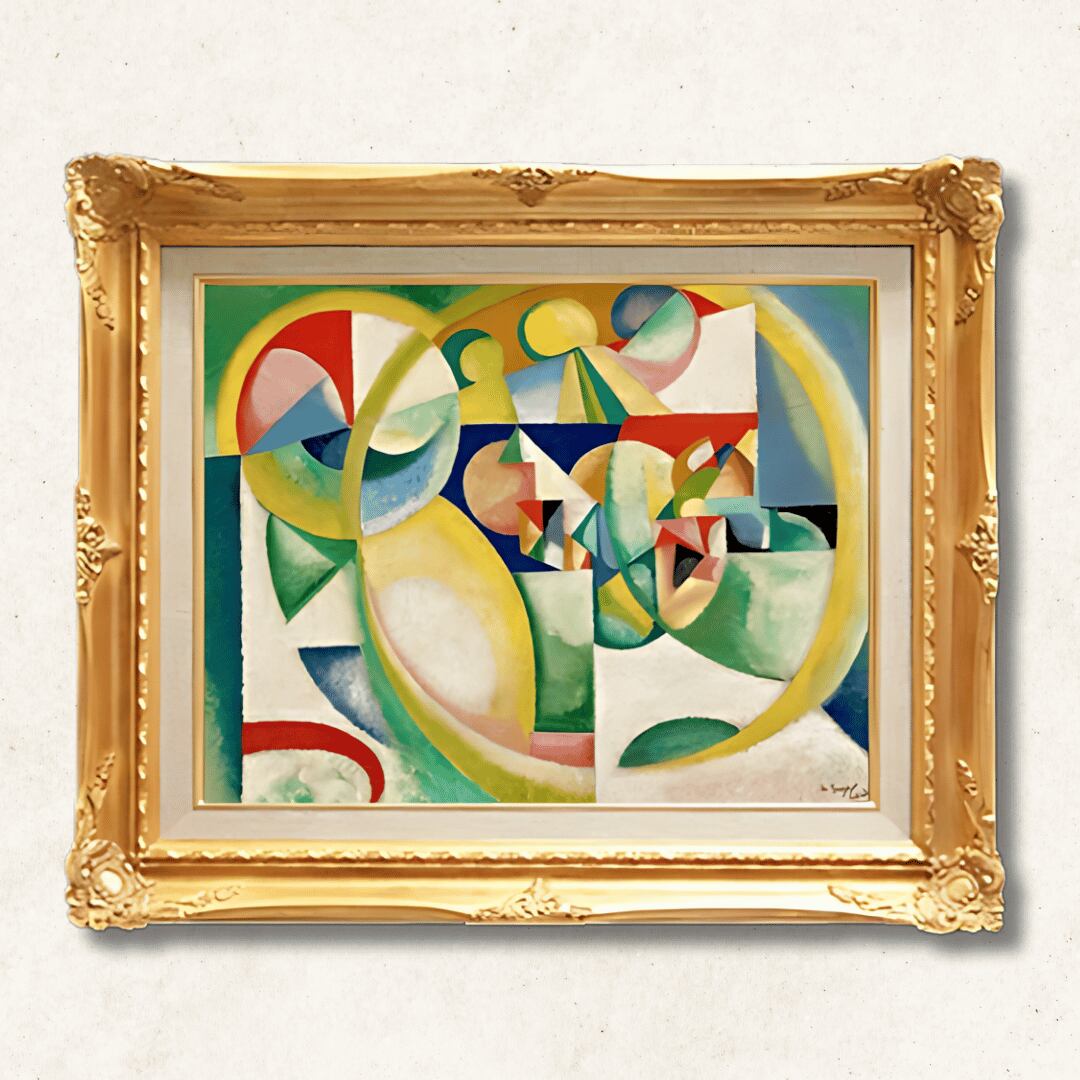 松ぼっくりの抽象画 油彩 松ぼっくり 油彩画 縦長 松ぼっくり 油彩画