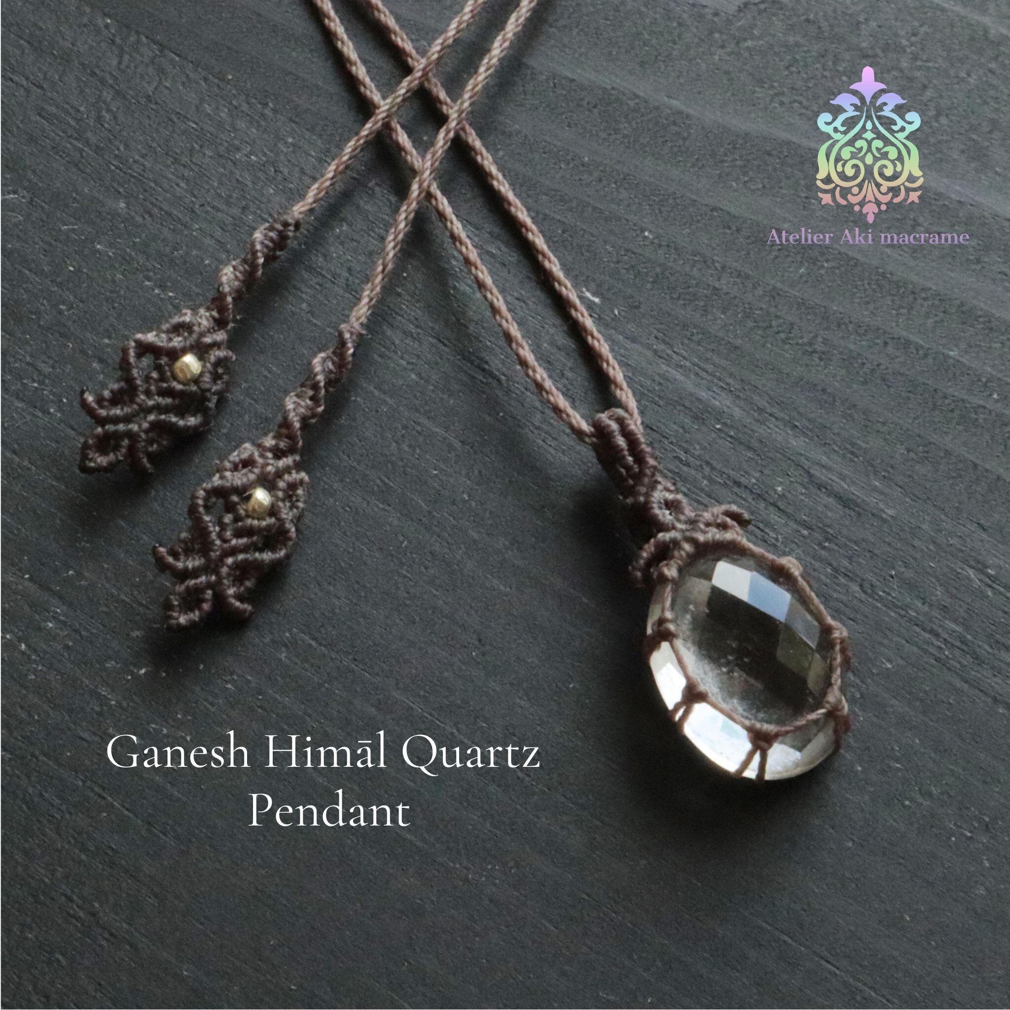 エンジェルフェザーフローライトマクラメ編みネックレス♡希少2色