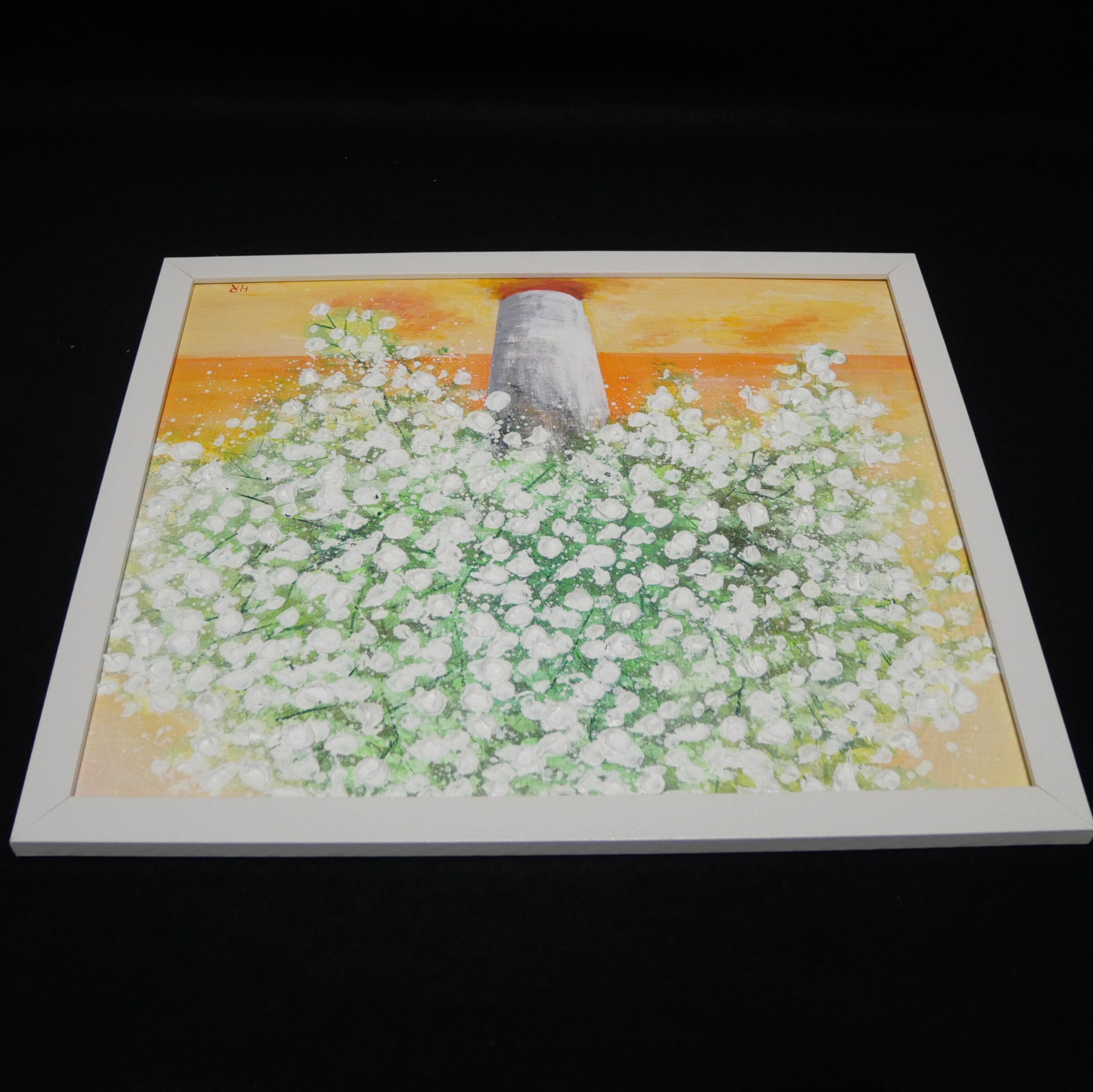 鎮西直秀 「神々の空 エギナ・アファイア神殿」 油彩画 8号 鎮西直秀