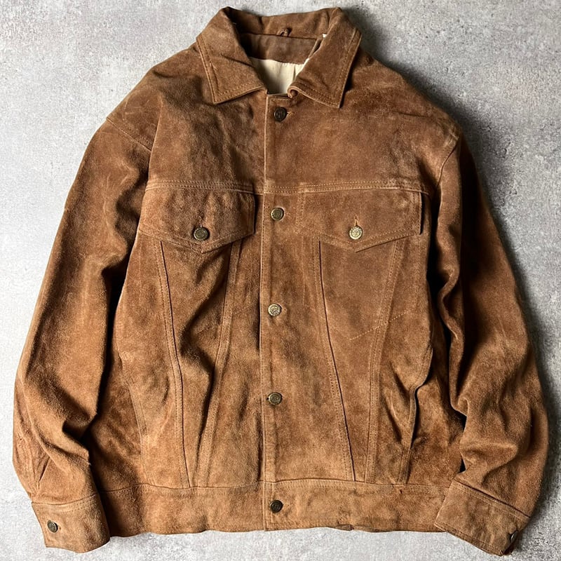 80s WHIPP 本革 スエード レザー トラッカー ジャケット M / 80年代