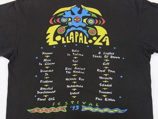 90's Lollapalooza FESTIVAL 93 ロラパルーザ 1993 ヴィンテージ T