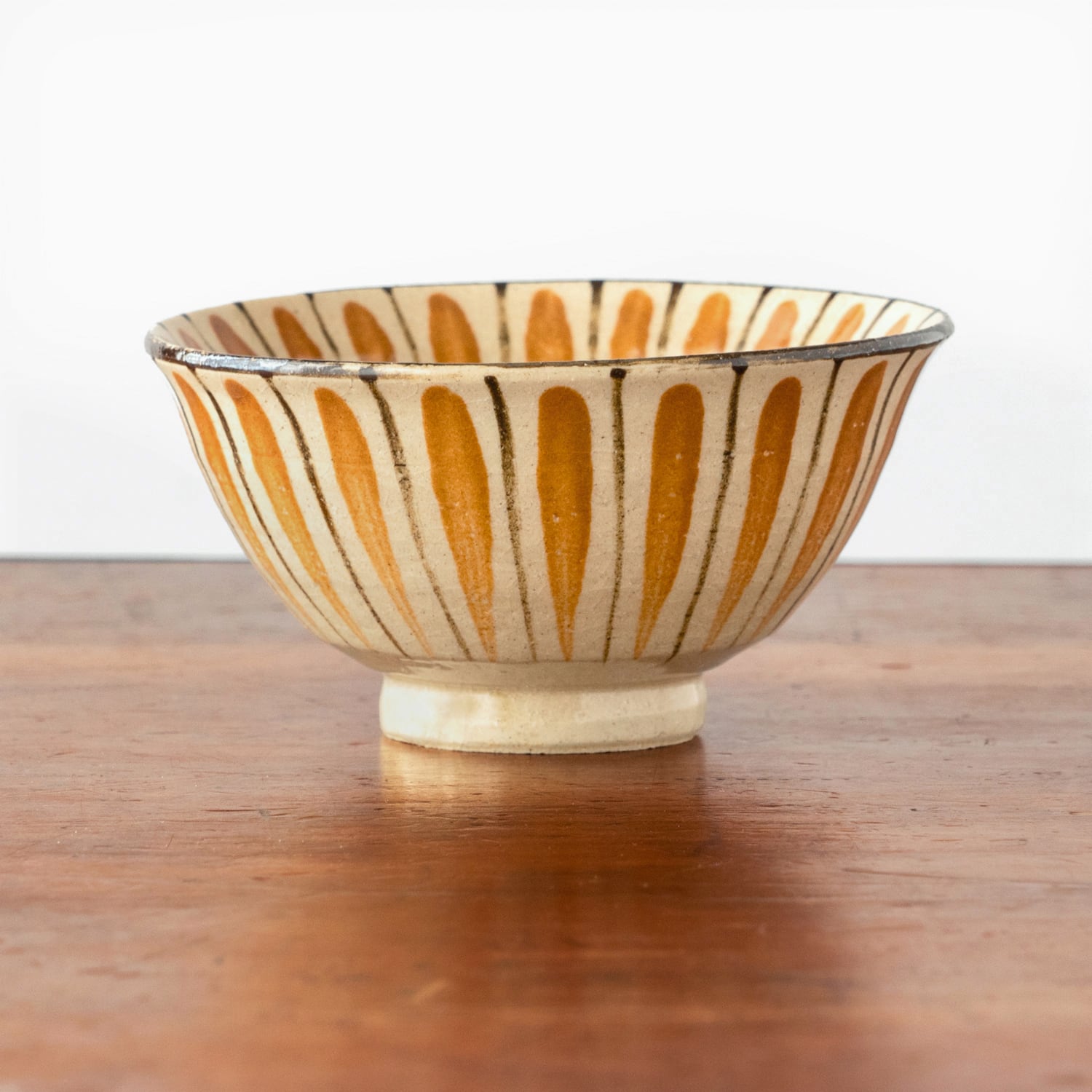 織部焼 瀬戸焼 名工 松原老松作 織部釉 麦藁文様 手焙 火鉢 花入れ 鉢