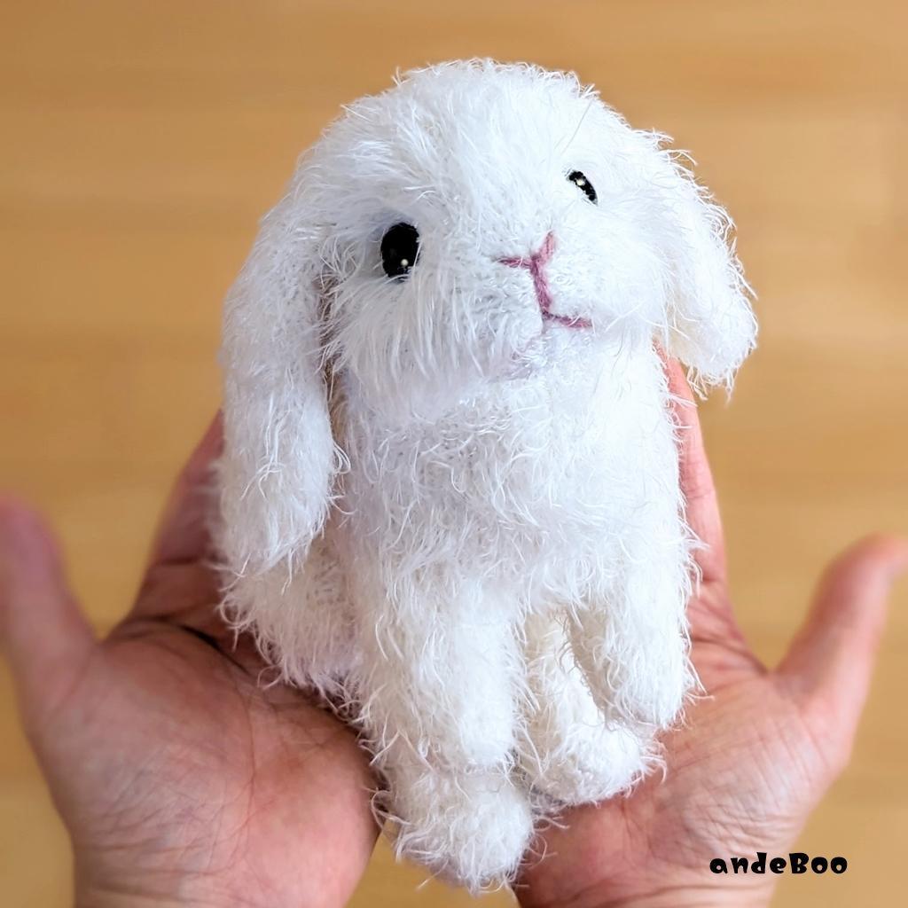 予約販売：andeBooコラボ：たれ耳うさぎの キット材料 ロップイヤー