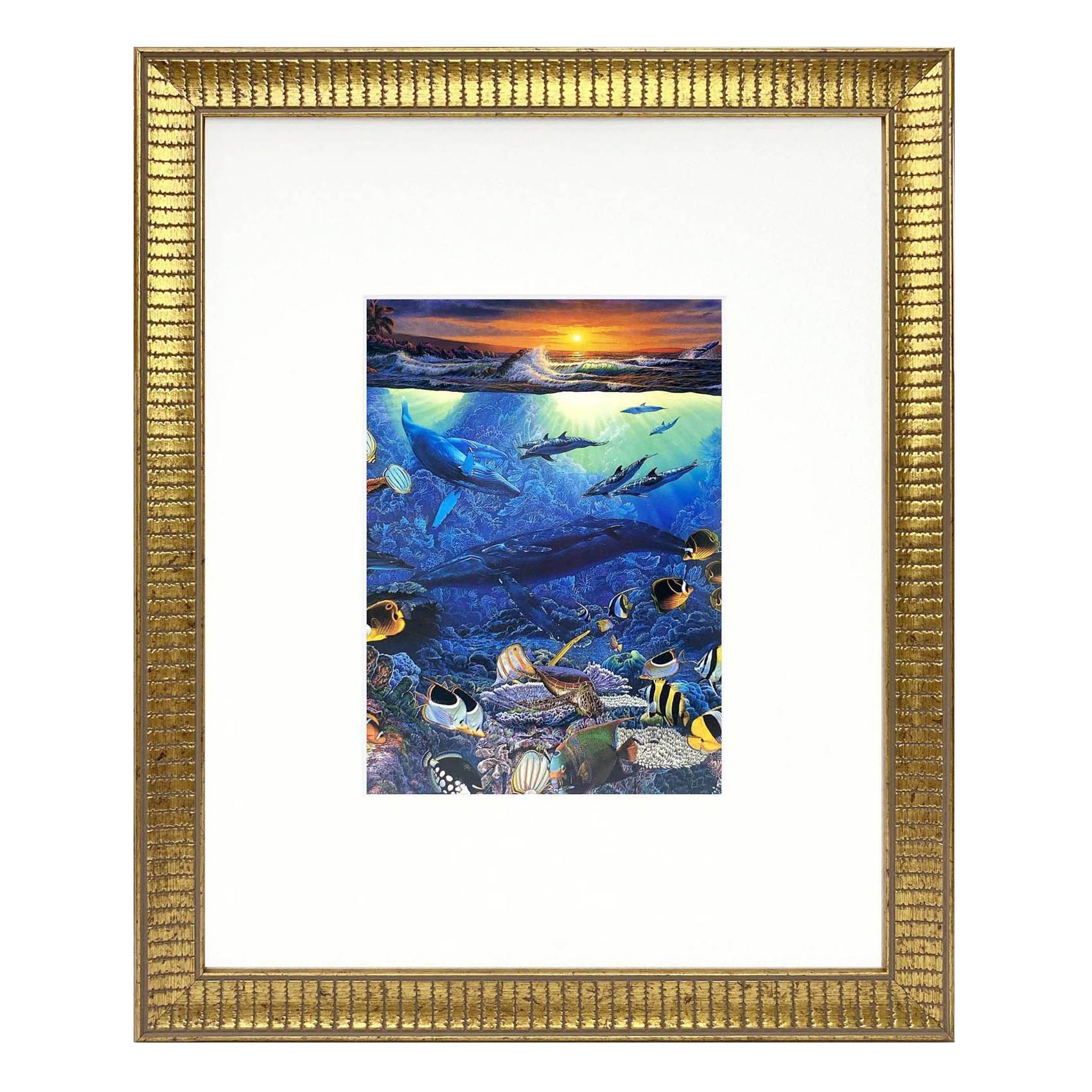 ラッセン ミニアート「サークル オブ ライフ」額縁 2種展開 絵画