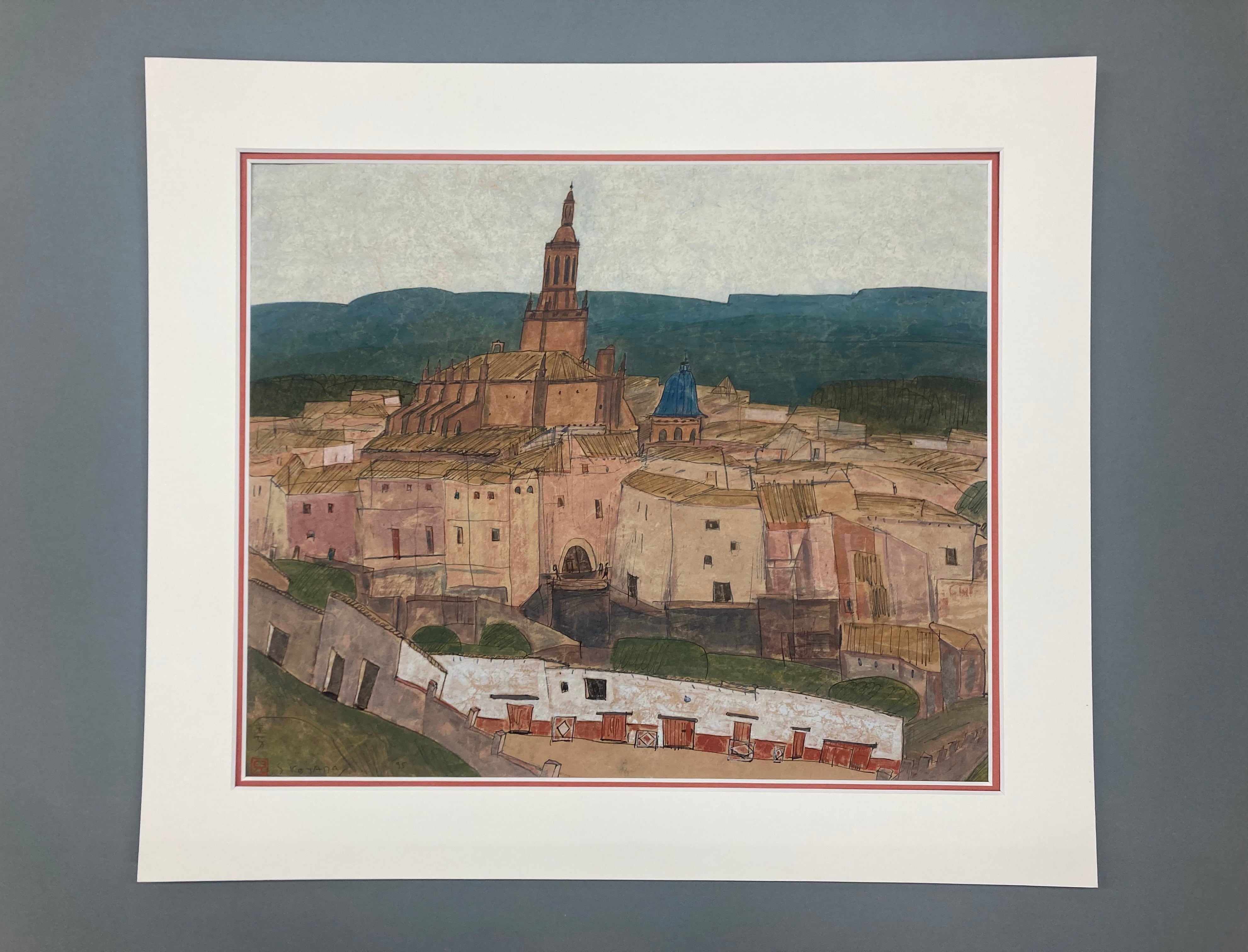 児山重芳「RUBIELOS DE MORA Ⅱ 」水彩画 大島画廊オリジナル額装