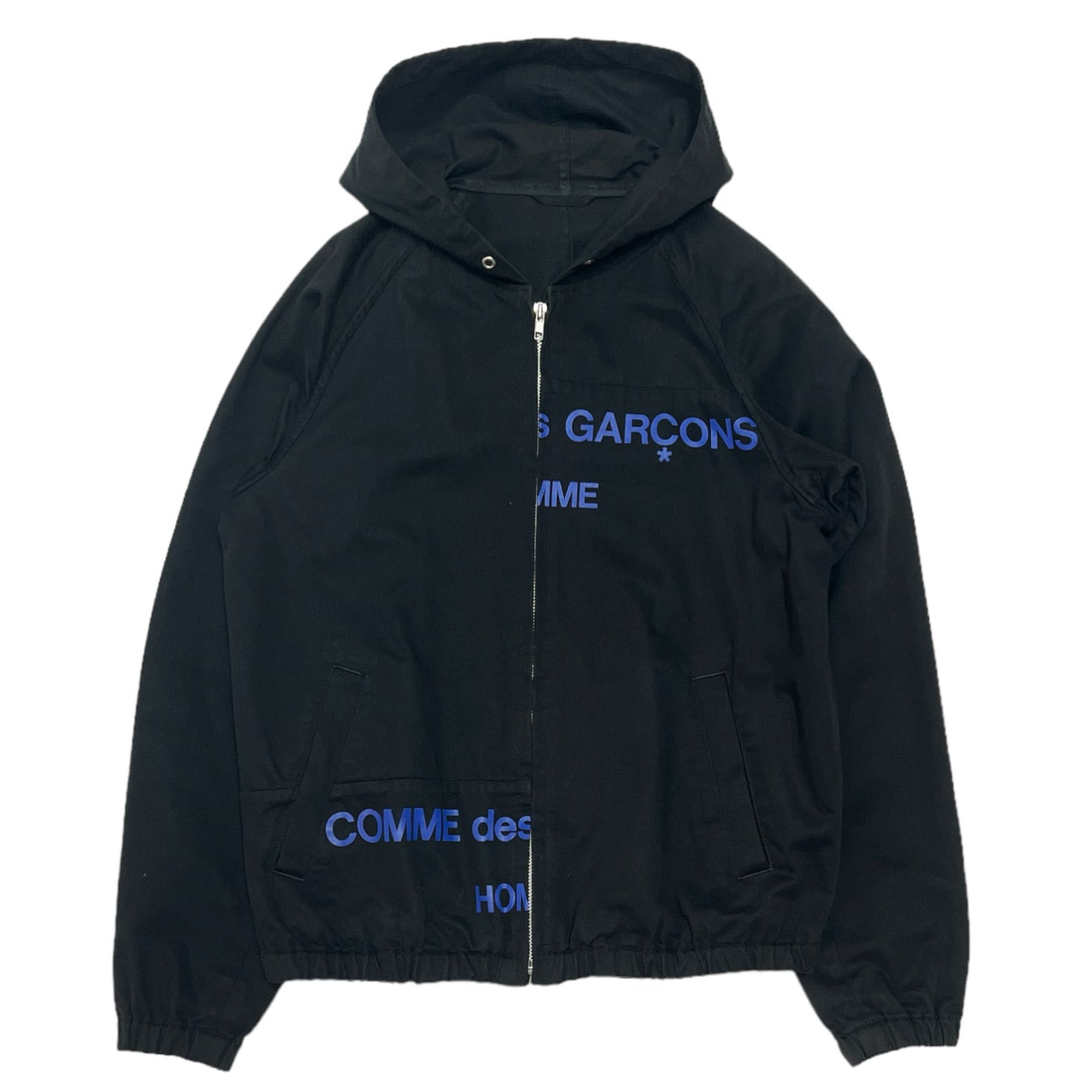 COMMEdes GARCONS HOMME Split Logo Hoodied Jacket 