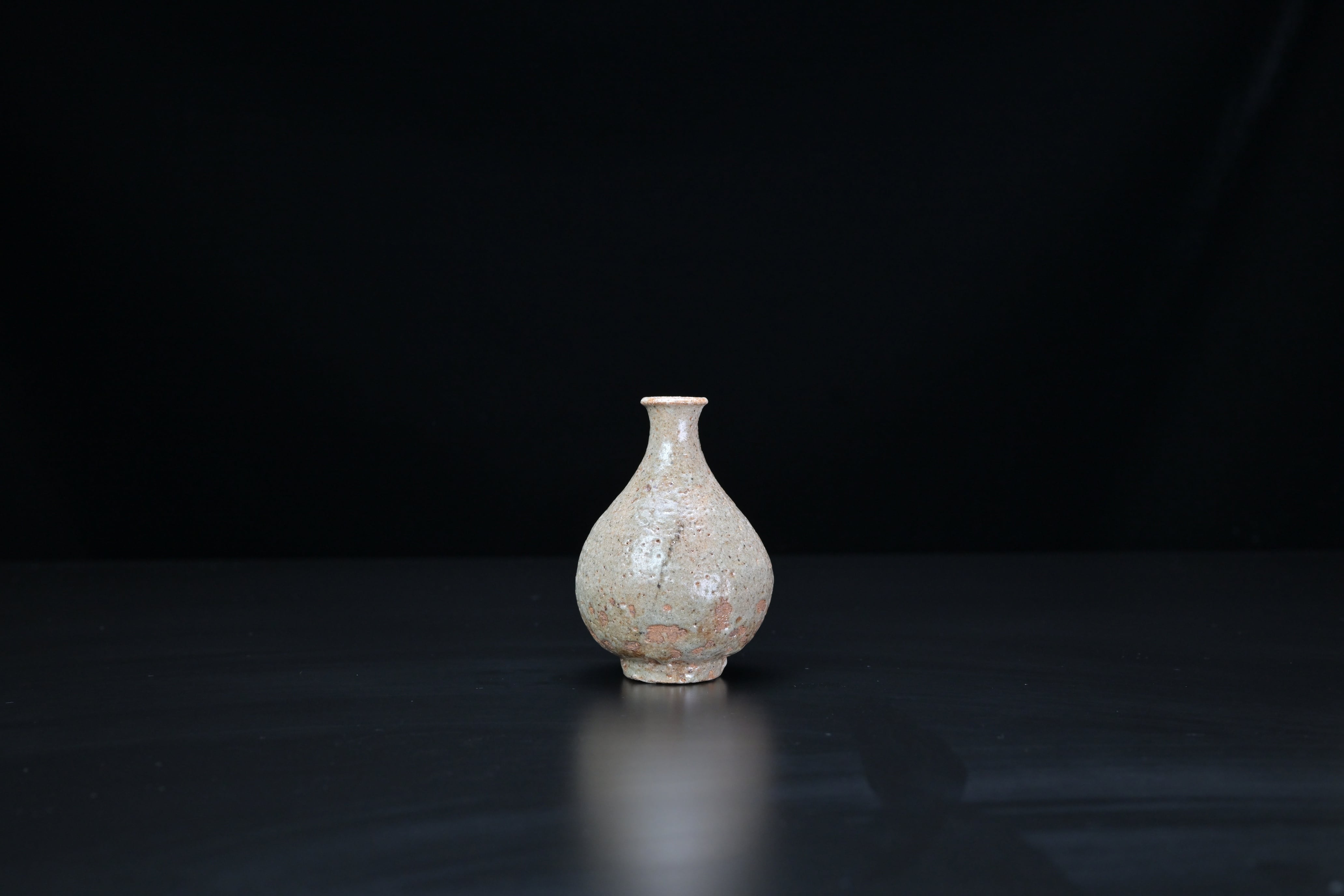 古美術 朝鮮古陶磁器 李朝 飴釉 面取 蓋付 壷 時代物 高橋