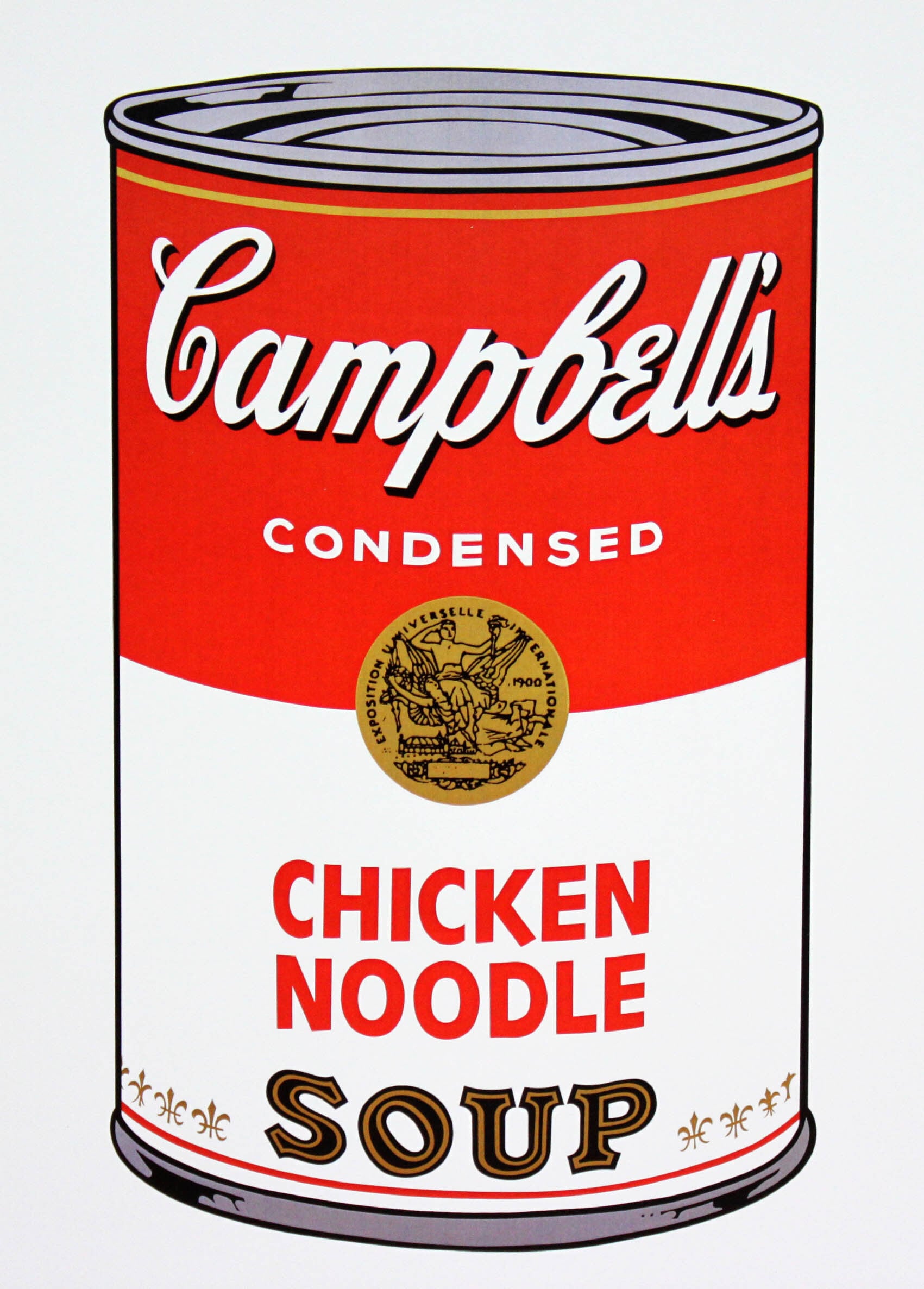 アンディ ウォーホル「キャンベル スープ(チキンヌードル)1968」展示用