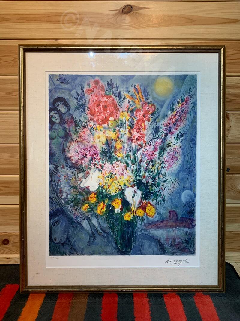 マルク シャガール 「ブーケ ドゥ フルール」天に捧げる花束 マルク