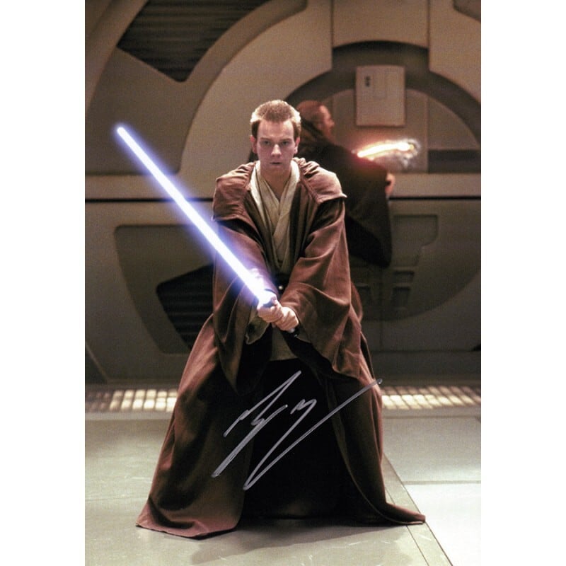 直筆】オビ=ワン・ケノービ役ユアン・マクレガー氏 サイン入りポート