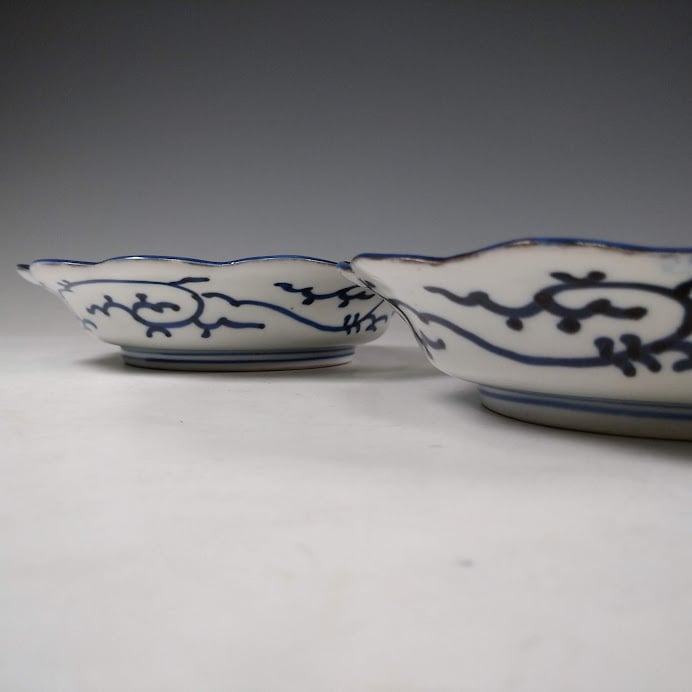 萩焼 布目窯変銘々皿5客揃い 萩焼 布目窯変銘々皿5客揃い 萩焼 布目窯