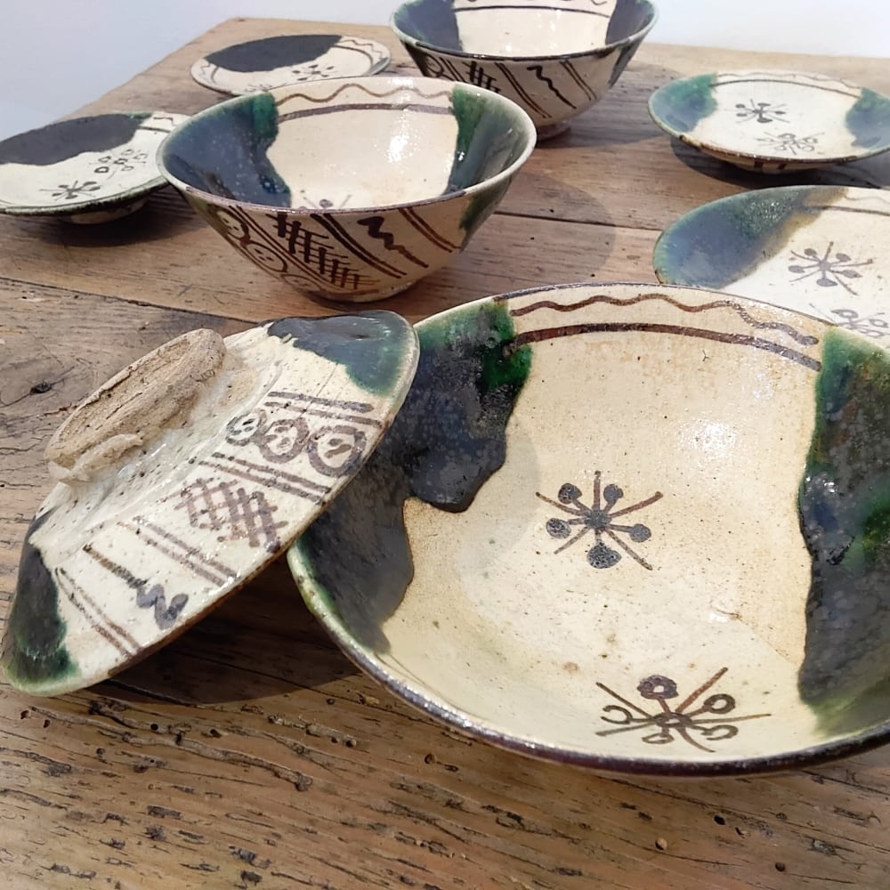 Sold Out】加藤作助「織部蓋茶碗」 | アトリエウチノ ｜ オンライン