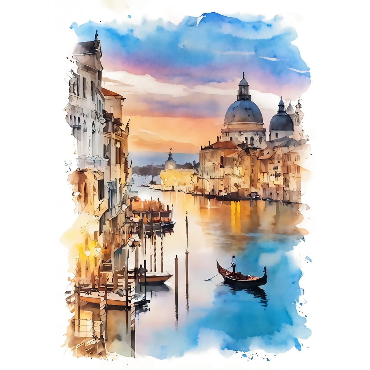 木製 絵画 風景画 一点物 イタリア 木製 絵画 風景画 一点物 イタリア