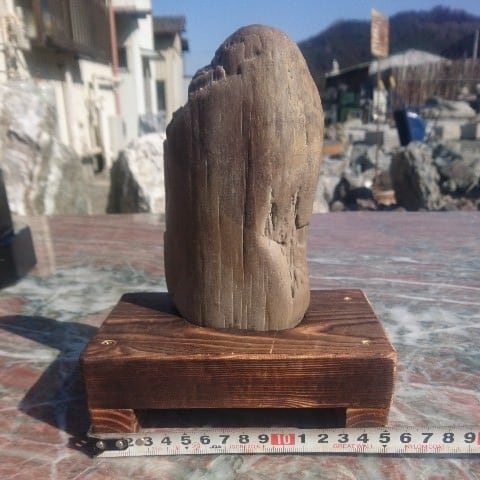 珪化木(木化石) 庭石 鑑賞石 原石 置物 オブジェ インテリア 化石