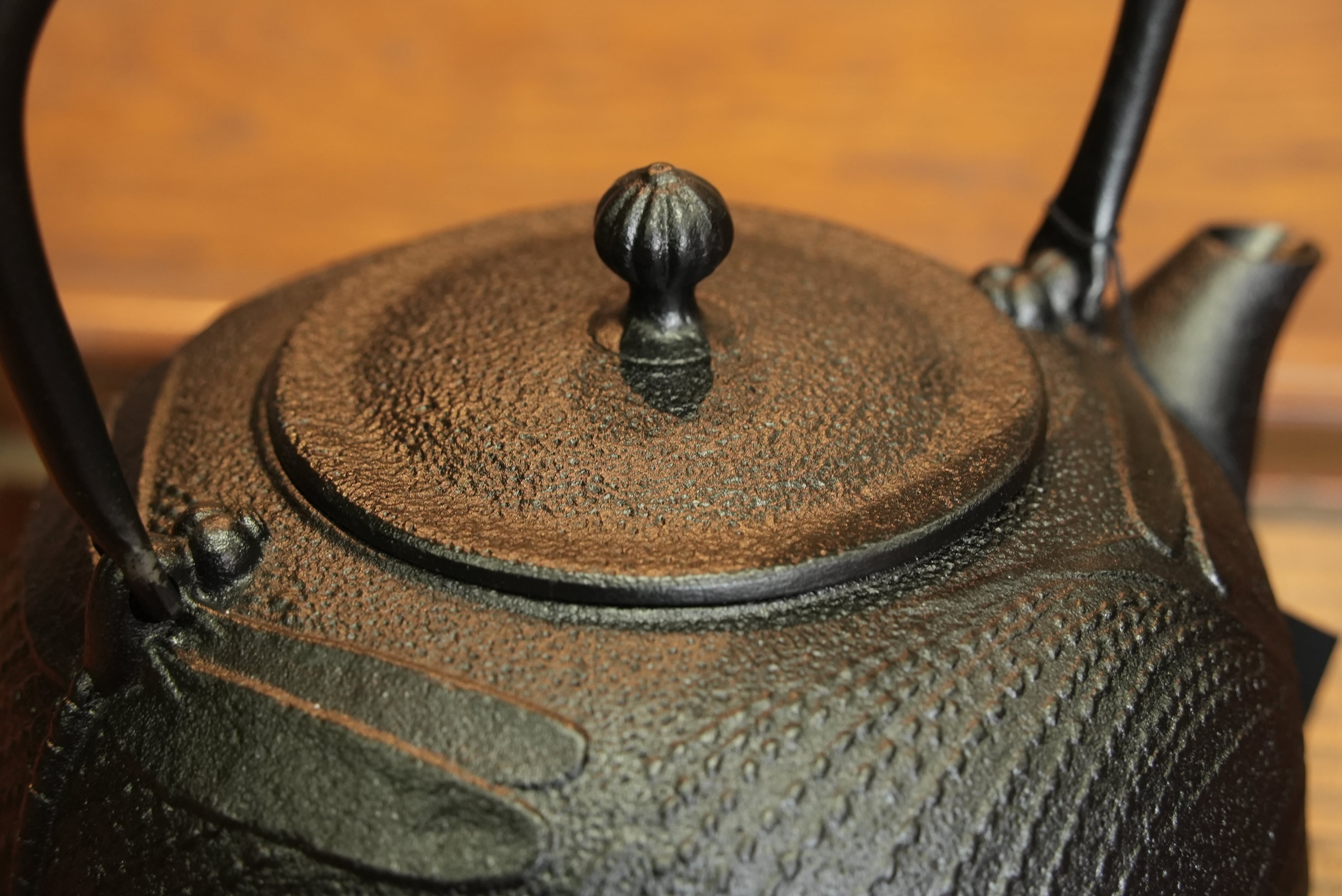 昭和レトロ 鋳鉄 花模様 鉄瓶 南部鉄器 鋳物 茶釜 やかん 伝統工芸